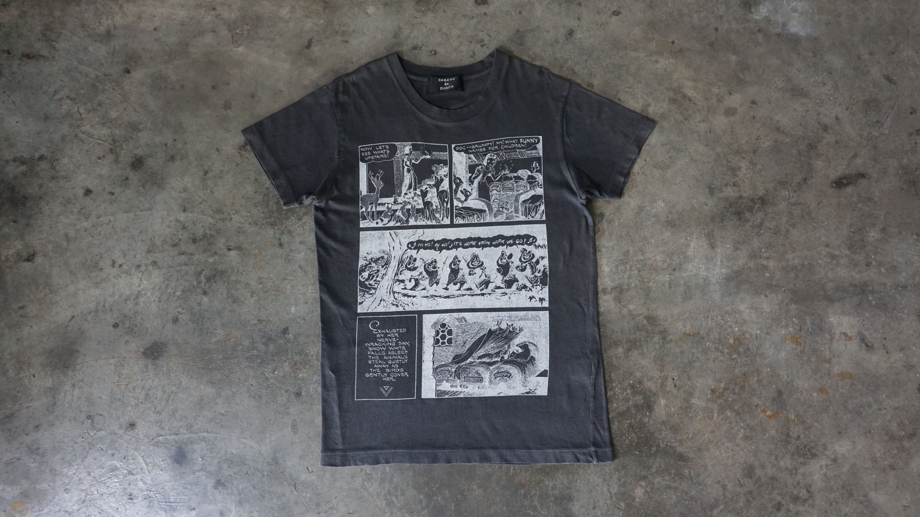 CABANE de ZUCCa Zucca Snow White Comic Tshirt Size US S / EU 44-46 / 1 - 3 Thumbnail
