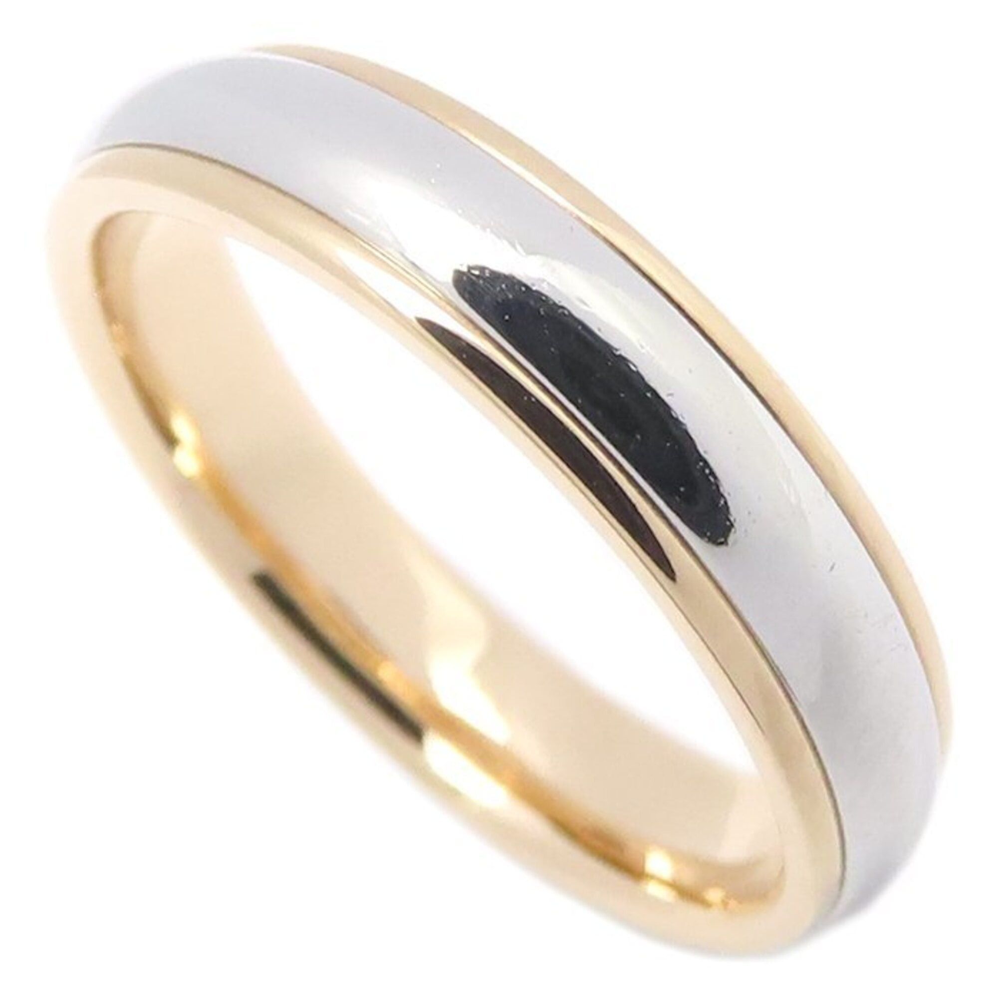 Tiffany & Co. TIFFANY&Co. Tiffany Milgrain Ring, 18KPG x Pt950, Women's, 295541 Size ONE SIZE - 1 Thumbnail
