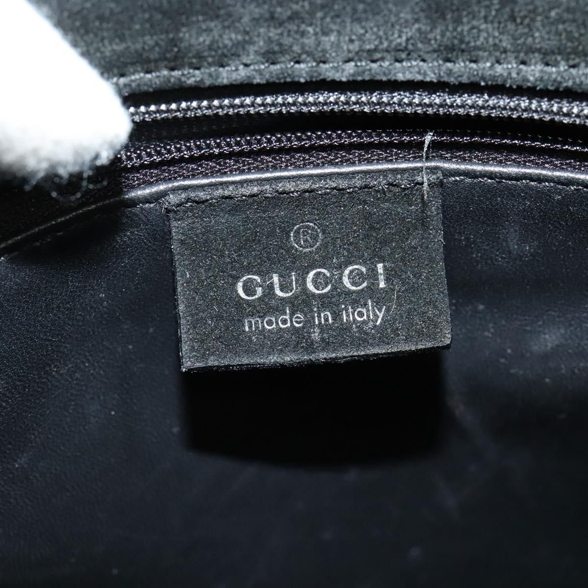 Gucci GUCCI Hand Bag Suede Black Silver 002 002 Size ONE SIZE - 14 Thumbnail