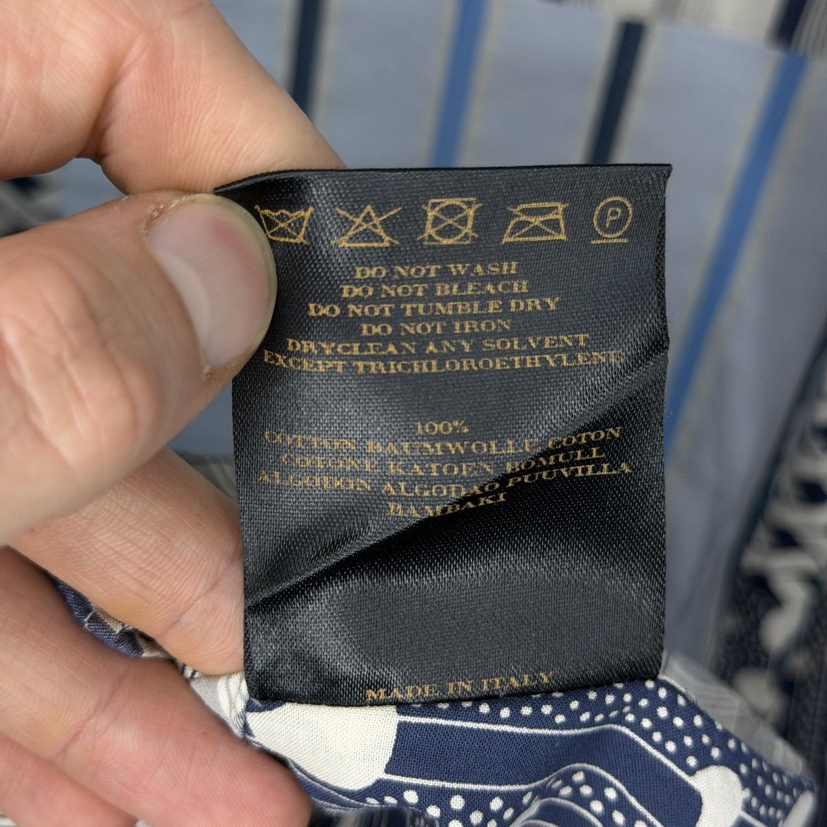 Burberry Burberry Runaway Patchowrk Button Up Shirt Blue Print Size US S / EU 44-46 / 1 - 11 Thumbnail