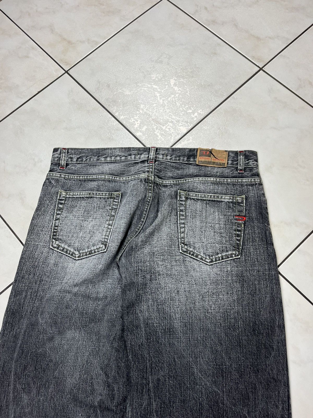 Diesel × Vintage Vintage Diesel baggy distressed denim y2k wide pants washed Size US 36 / EU 52 - 15 Thumbnail