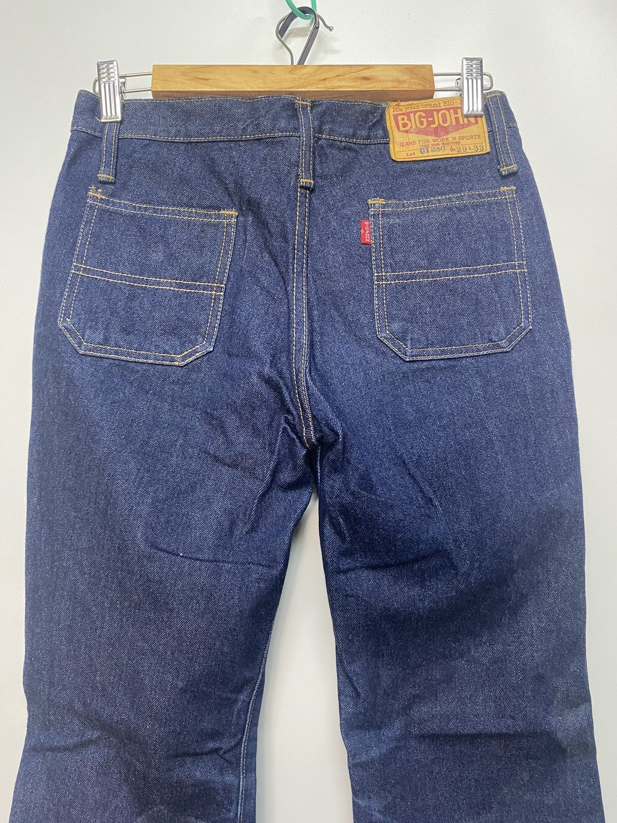 Big John × Japanese Brand Vintage Big John Denim Jeans Button Fly Flare Bootcut Pants Size 28" / US 6 / IT 42 - 7 Thumbnail
