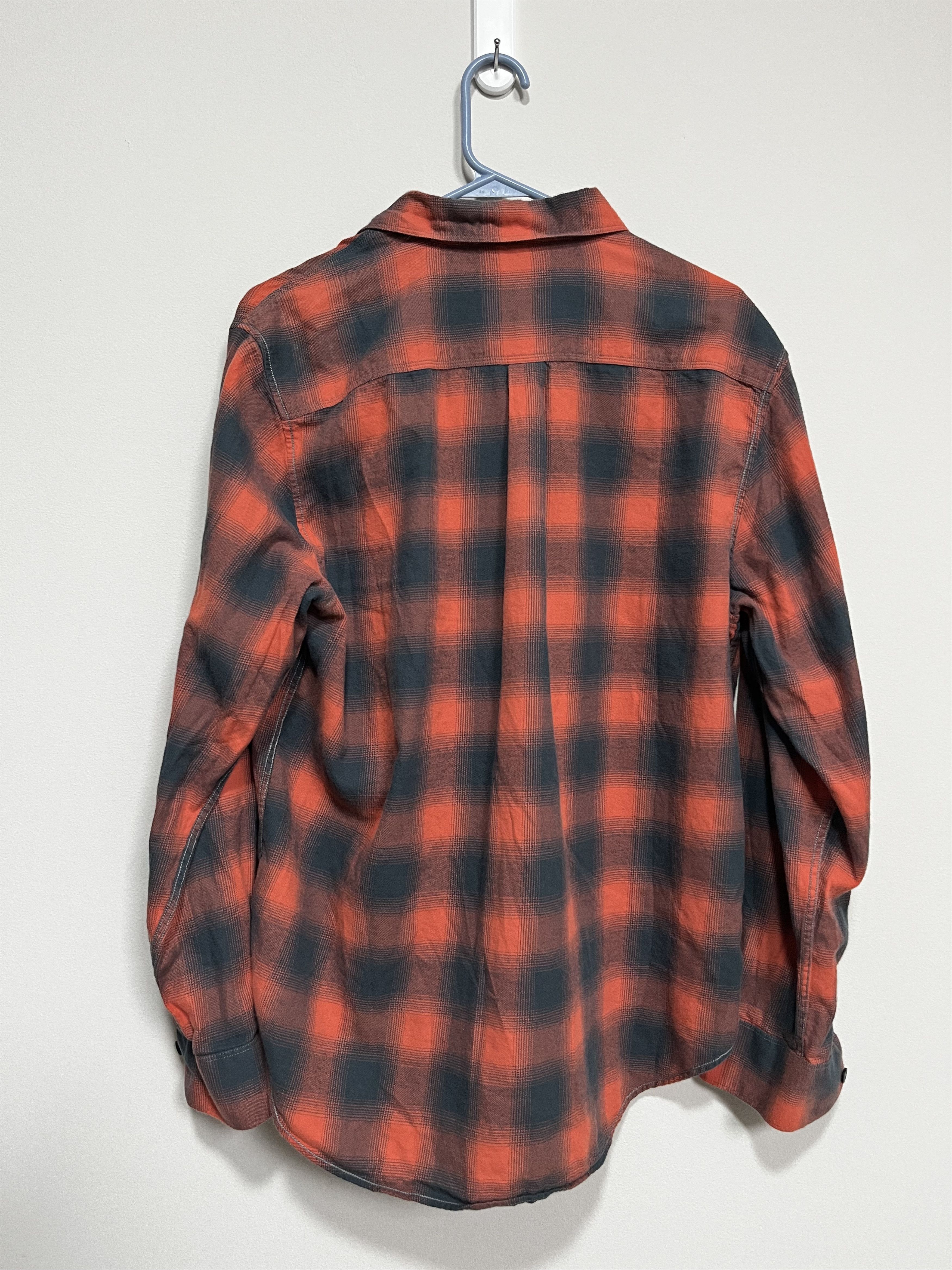 Other 32 Bar Blues Orange & Black Plaid Flannel (L) Size US L / EU 52-54 / 3 - 2 Thumbnail