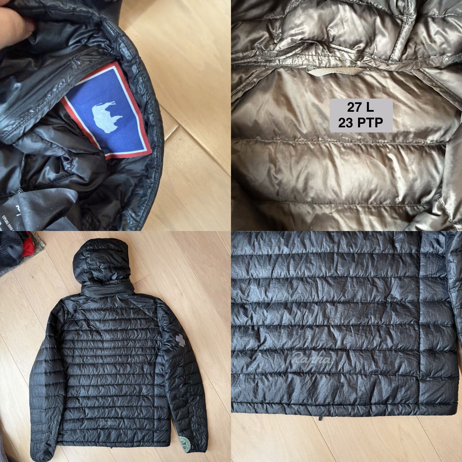 Rapha Rapha Explore Down Jacket Medium Black Full Zip Insulated Cycling Outerwear Mens Jacket Size US M / EU 48-50 / 2 - 8 Thumbnail