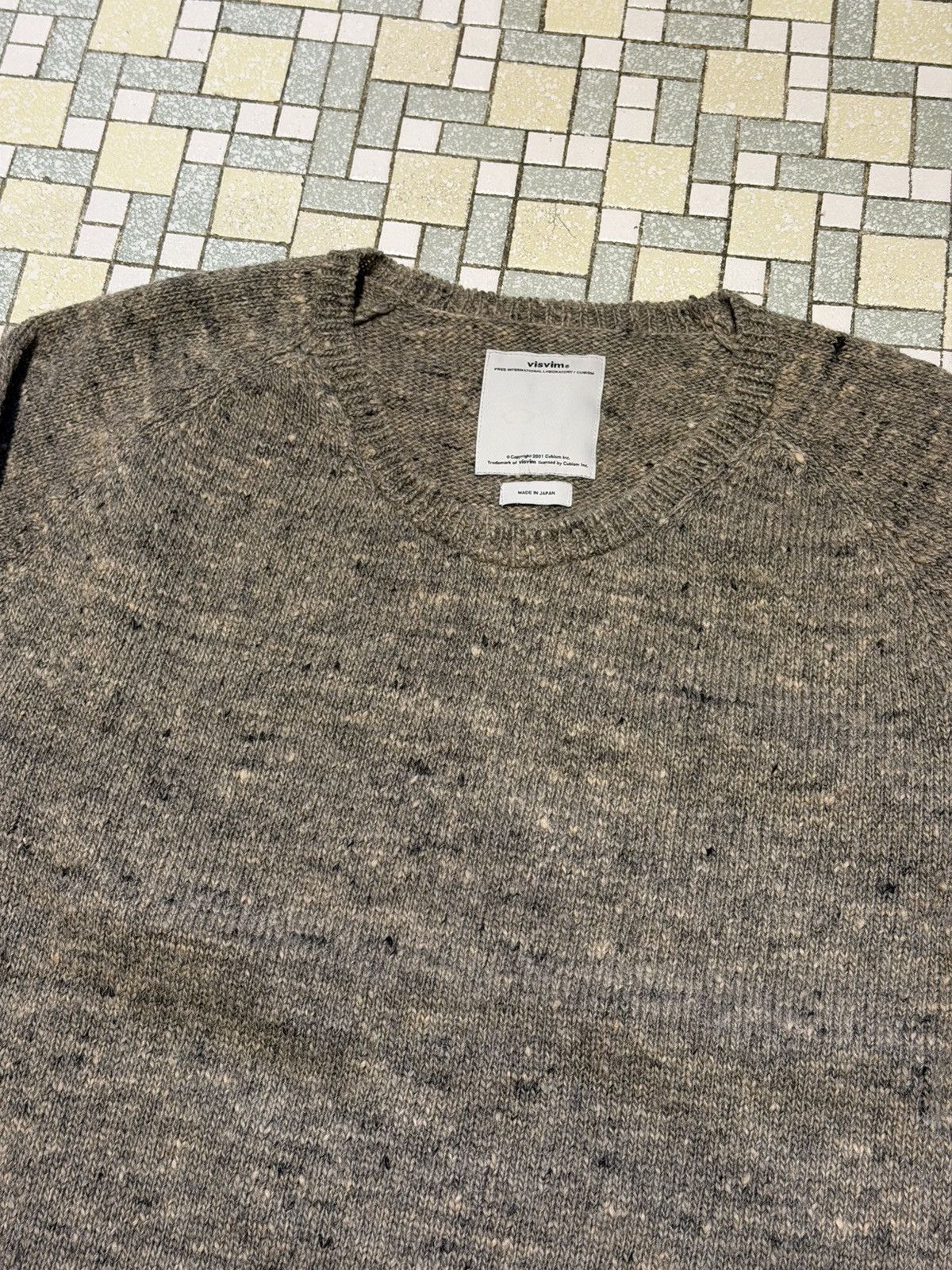 Visvim College knit ND lt mud Size US M / EU 48-50 / 2 - 2 Thumbnail