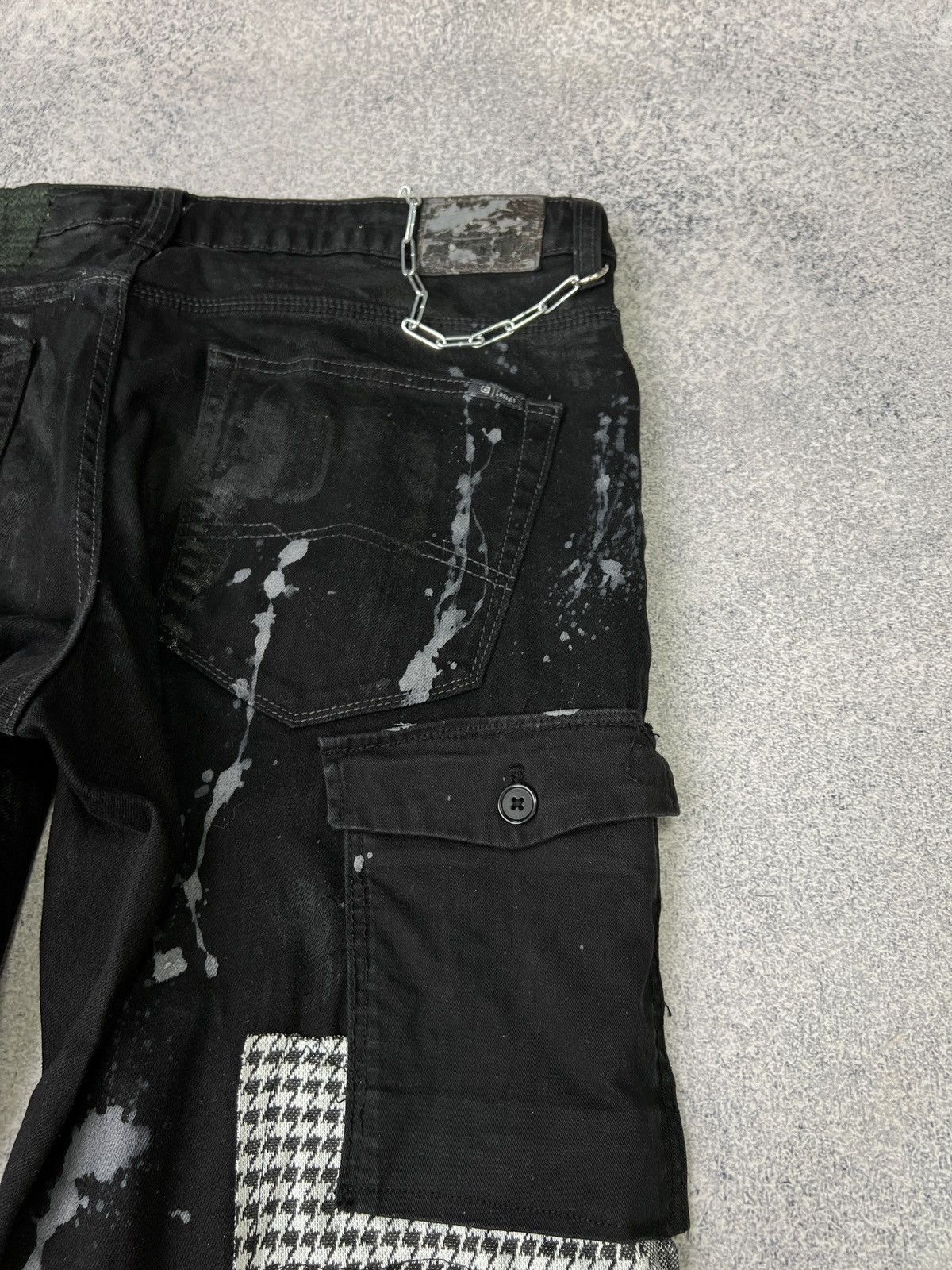 Designer × Japanese Brand × Vintage Vintage punk rock goth emo metal dark ripped crazy jeans Size US 40 / EU 56 - 22 Thumbnail