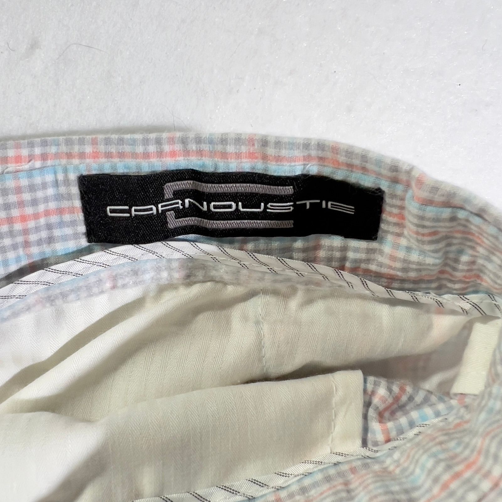 Other Carnoustie Seer Sucker Shorts Men's 42W Blue Pink Check Size US 42 / EU 58 - 2 Thumbnail