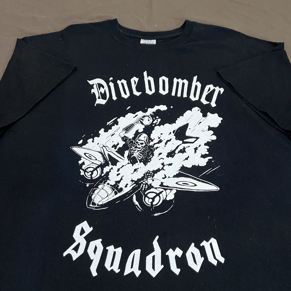 Band Tees × Vintage Vintage Y2K Dive Bomber Squadron skull Tee XL Size US XL / EU 56 / 4 - 1 Thumbnail