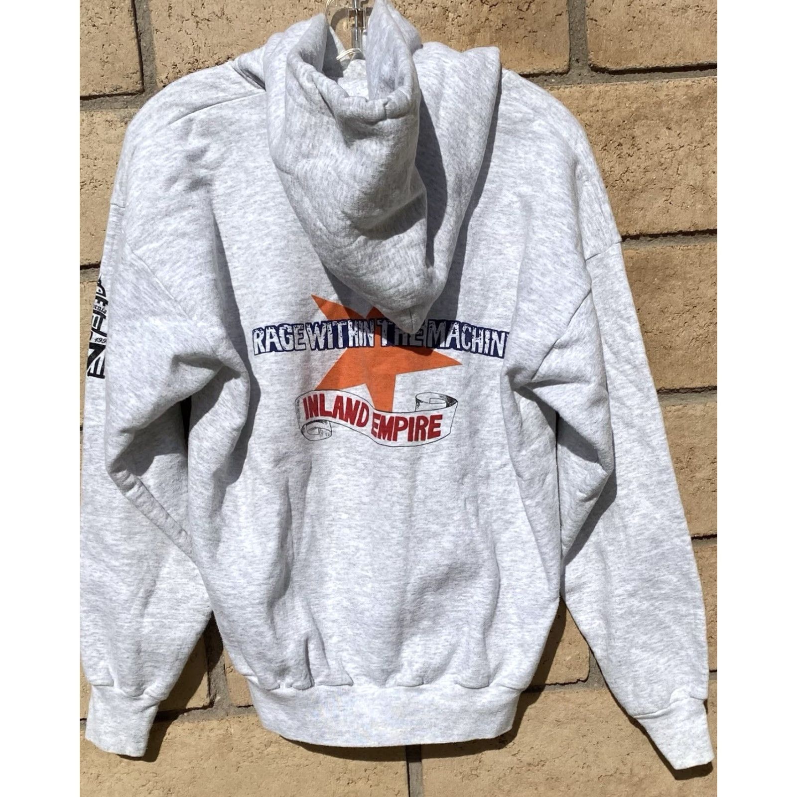 Hanes VINTAGE Hanes Desert YMCA I.E.C Rage Machine Inland Empire Hoodie Sweatshirt L Gray 90s Mens Hoodie Size US L / EU 52-54 / 3 - 3 Thumbnail