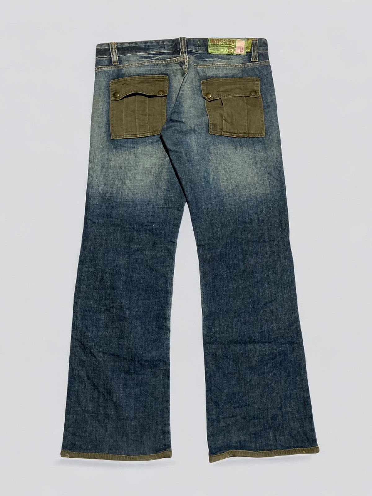 Hysteric Glamour × Japanese Brand WAGON Double Knee Multi Pocket Jeans Made In Turkey Size US 34 / EU 50 - 5 Thumbnail