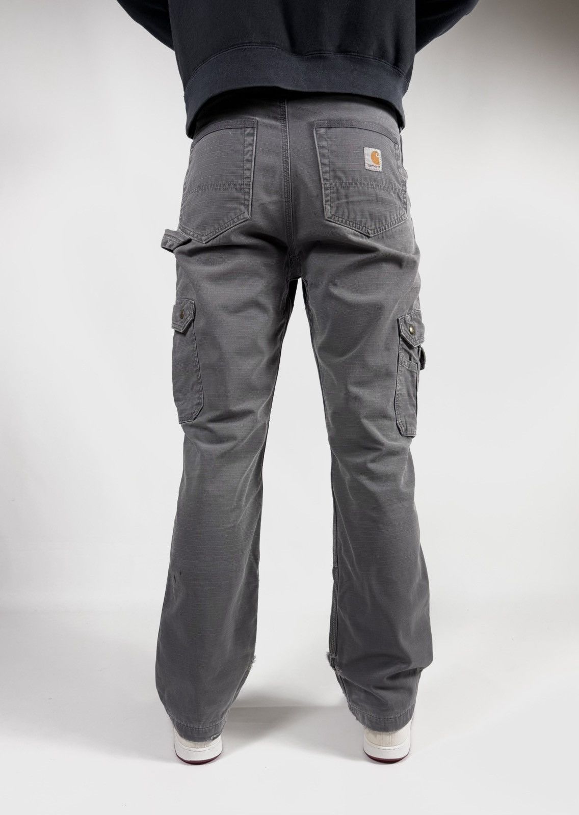 Carhartt Vintage Carhartt Flannel Double Knee Cargo Work Pants Size US 31 - 10 Thumbnail