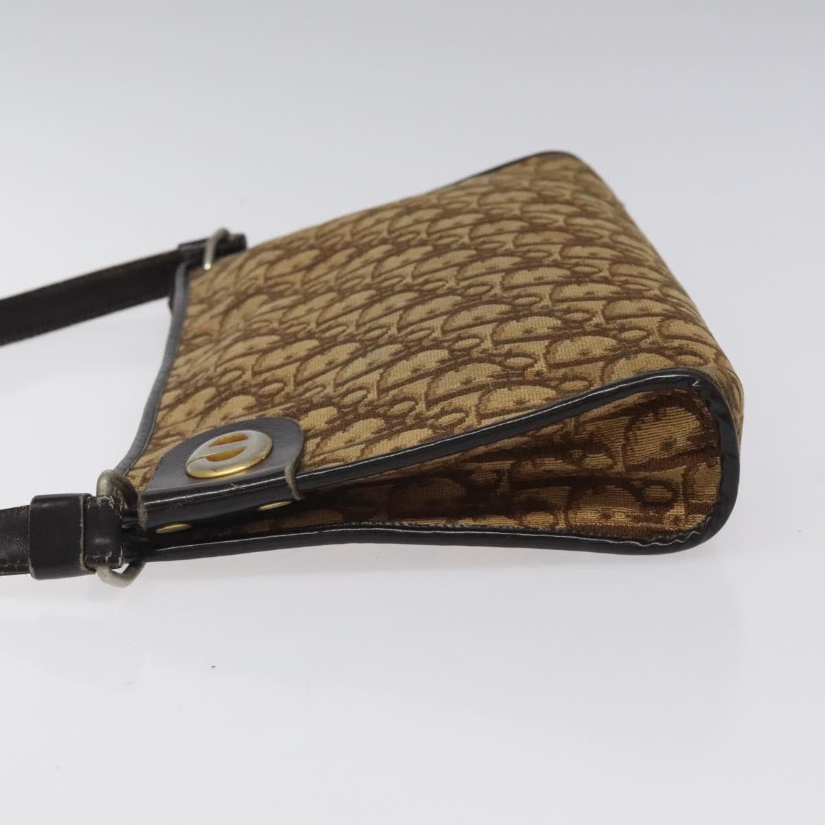 Dior DIOR Trotter Canvas Shoulder Bag Brown Gold Size ONE SIZE - 5 Thumbnail