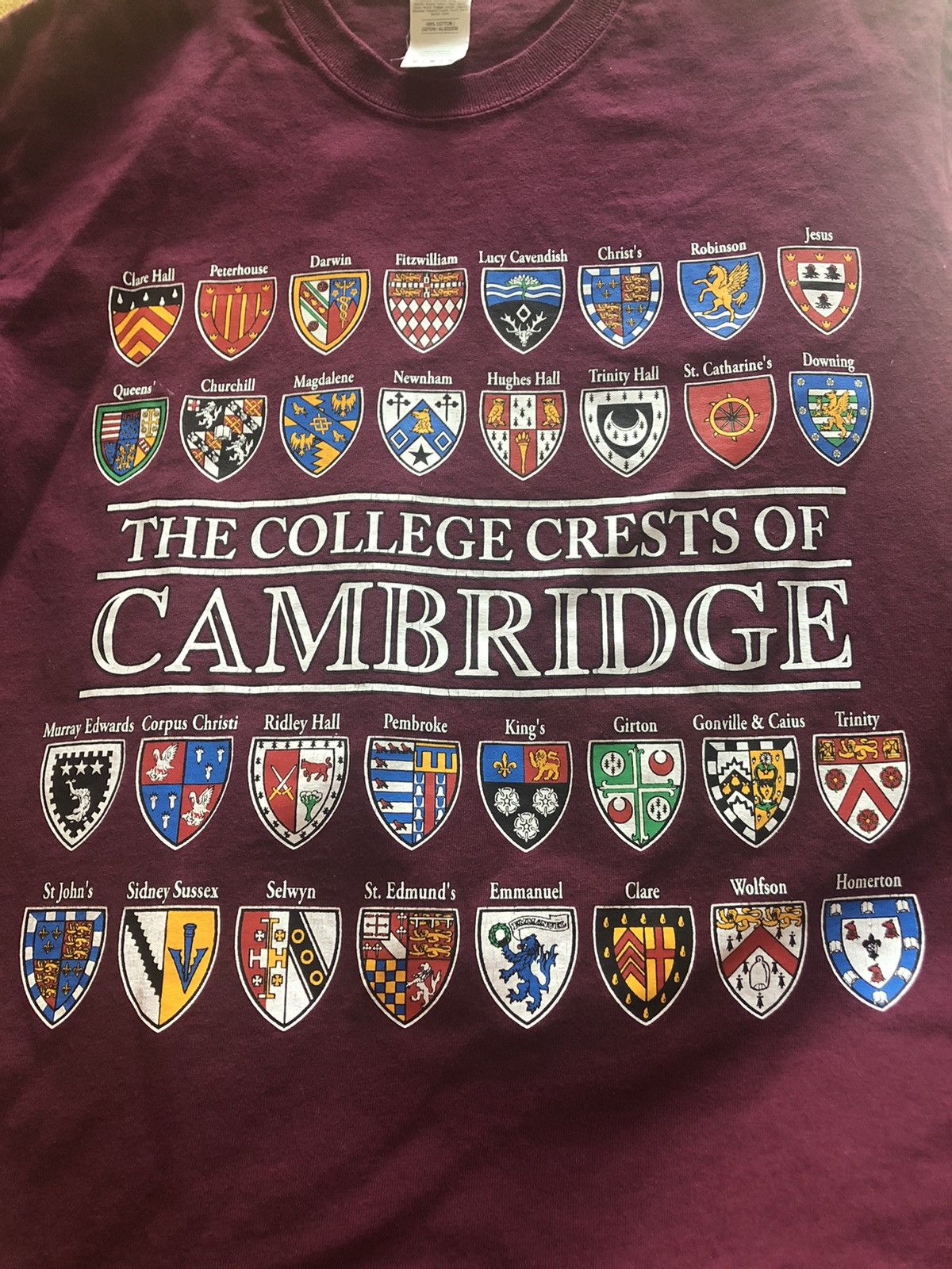 Other × Vintage RARE CAMBRIDGE COLLEGE VINTAGE ENGLAND UNIVERSITY TEE SHIRT Size US M / EU 48-50 / 2 - 2 Thumbnail