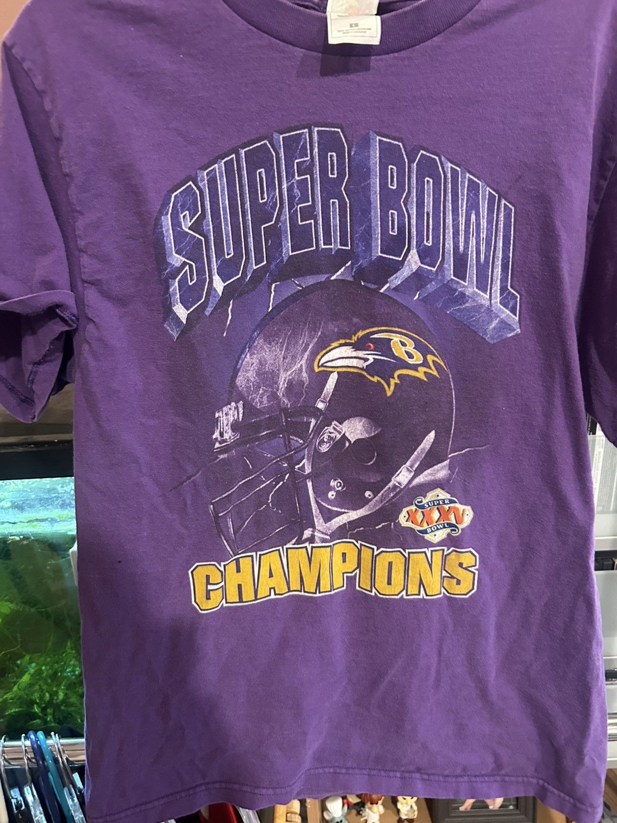 Fruit Of The Loom Vintage Ravens Superbowl Champions T Shirt Size US L / EU 52-54 / 3 - 1 Thumbnail