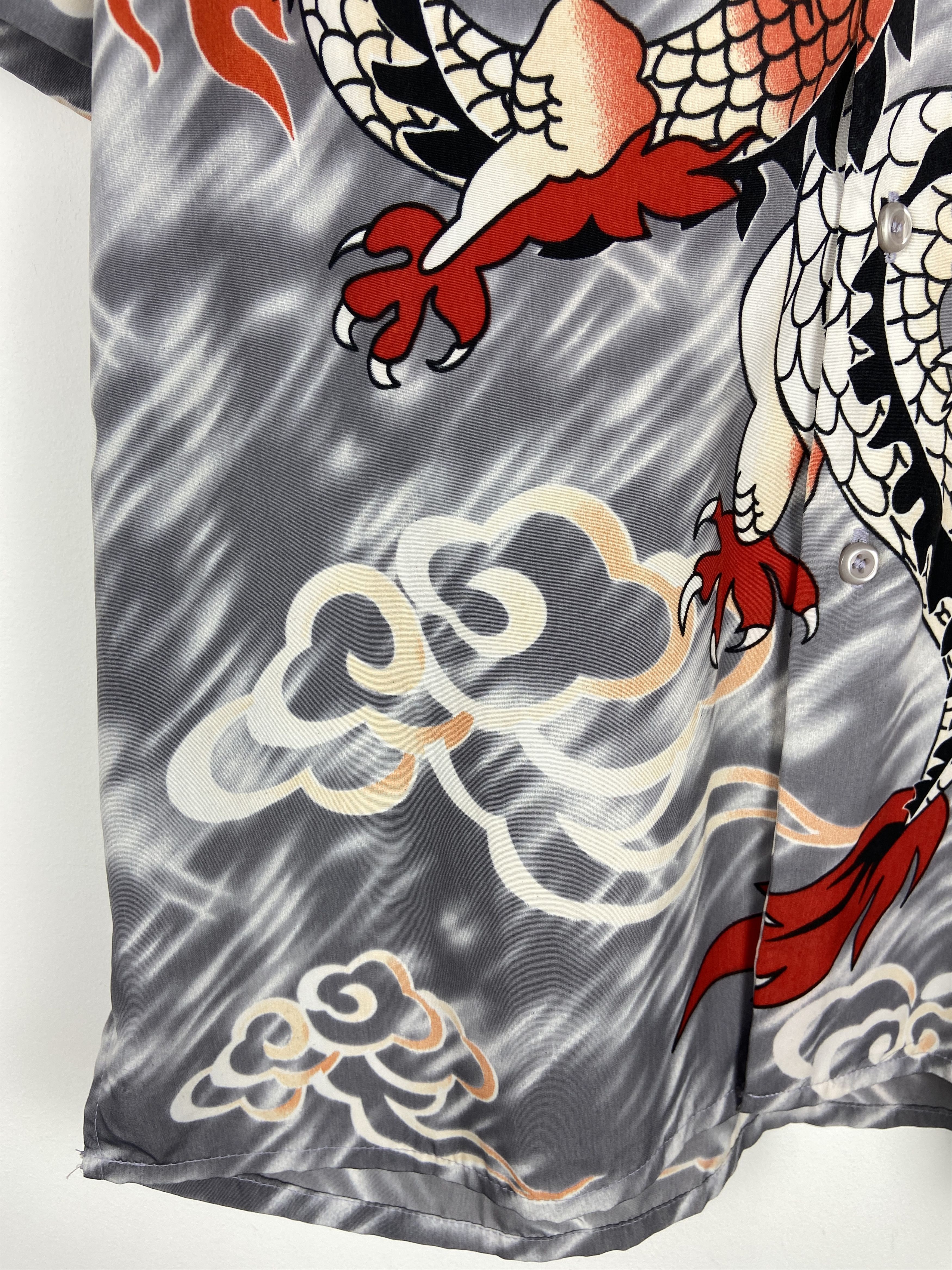 Japanese Brand Japanese Style Dragon Fly Button Up Short Sleeve Shirt Size US M / EU 48-50 / 2 - 7 Thumbnail