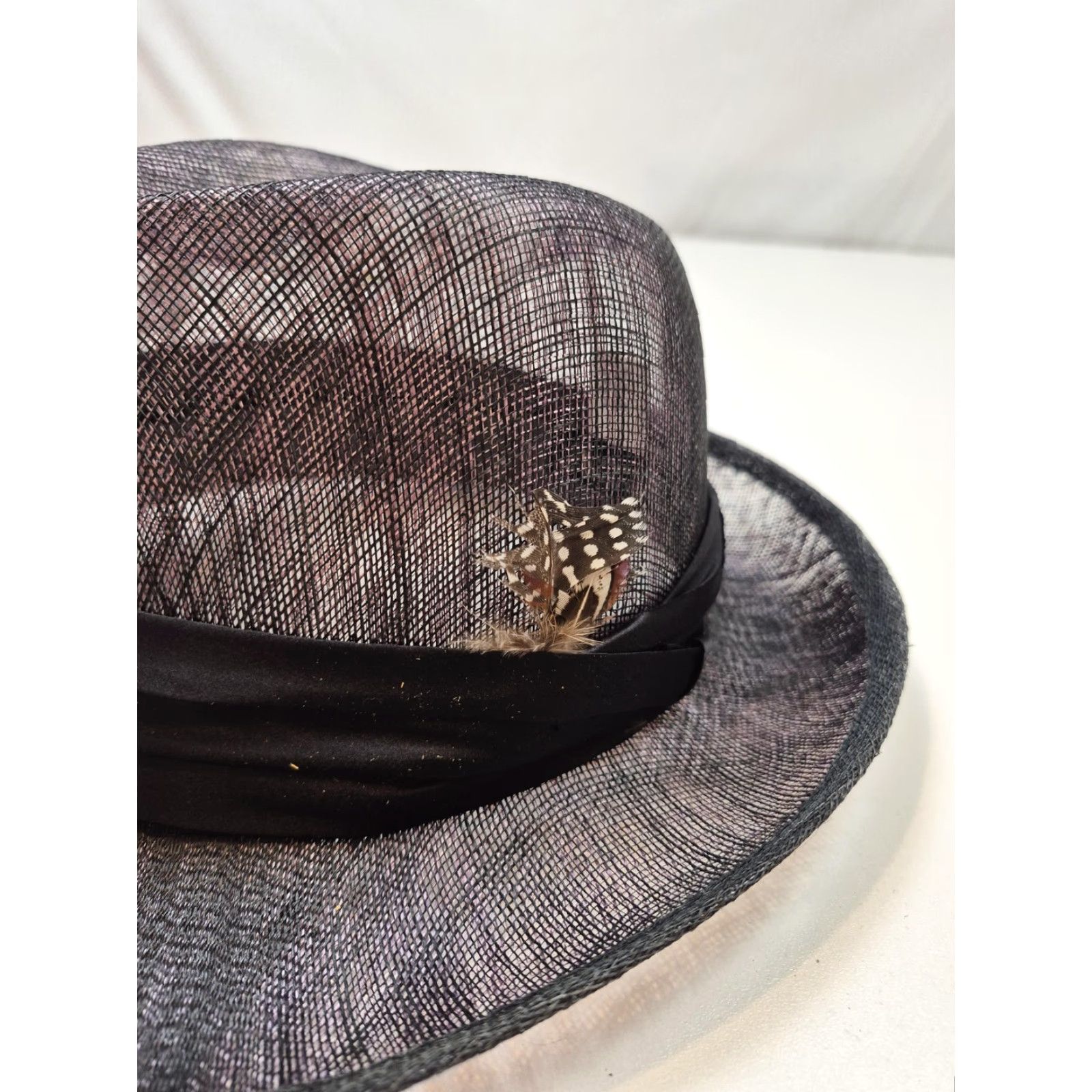 Stacy Adams Stacy Adams Fedora Hat Mens M Black Straw Lined Signature Casual Summer Size ONE SIZE - 2 Thumbnail