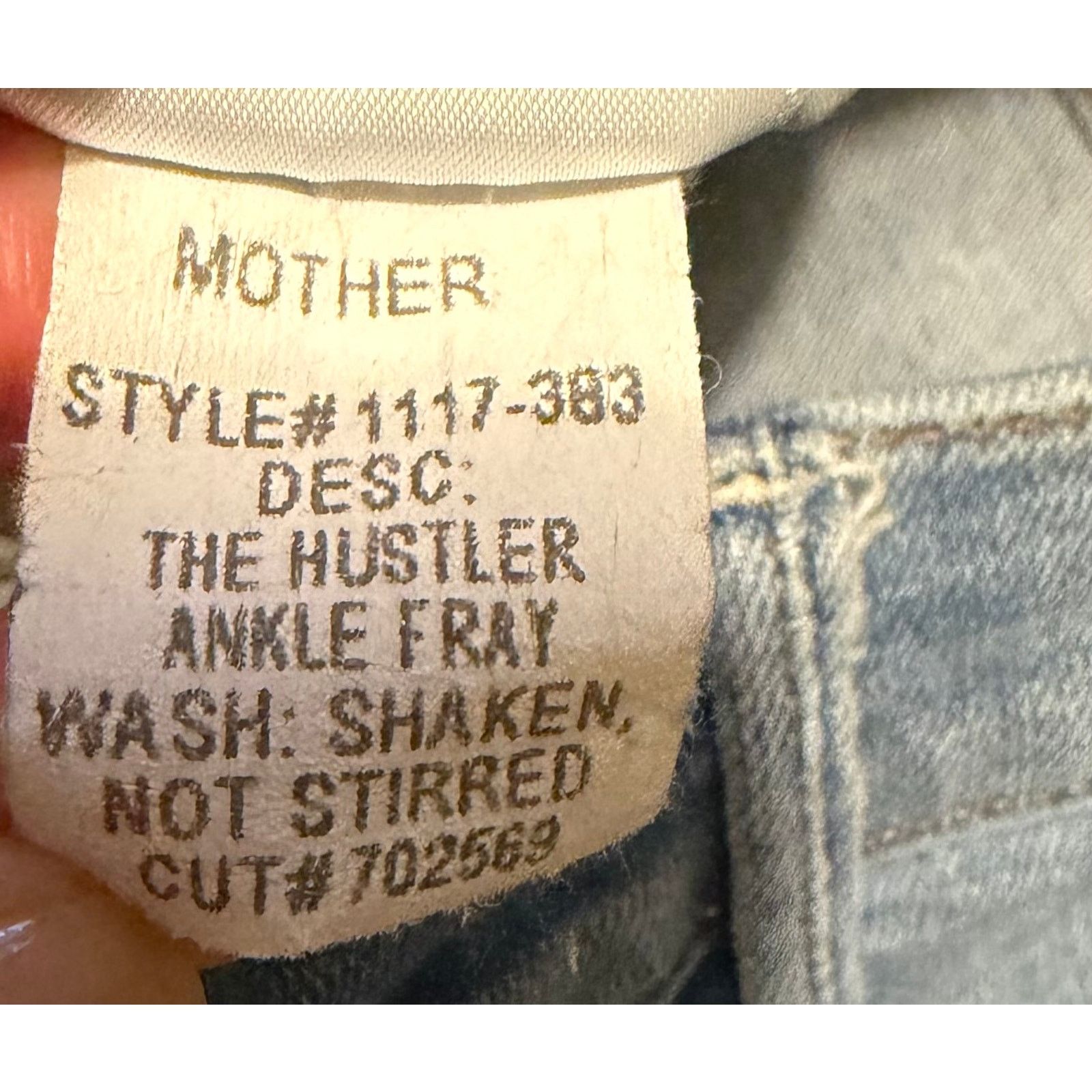 MOTHER Mother The Hustler Ankle Fray Jeans Shaken not Stirred- 27 Size 27" / US 4 / IT 40 - 8 Thumbnail