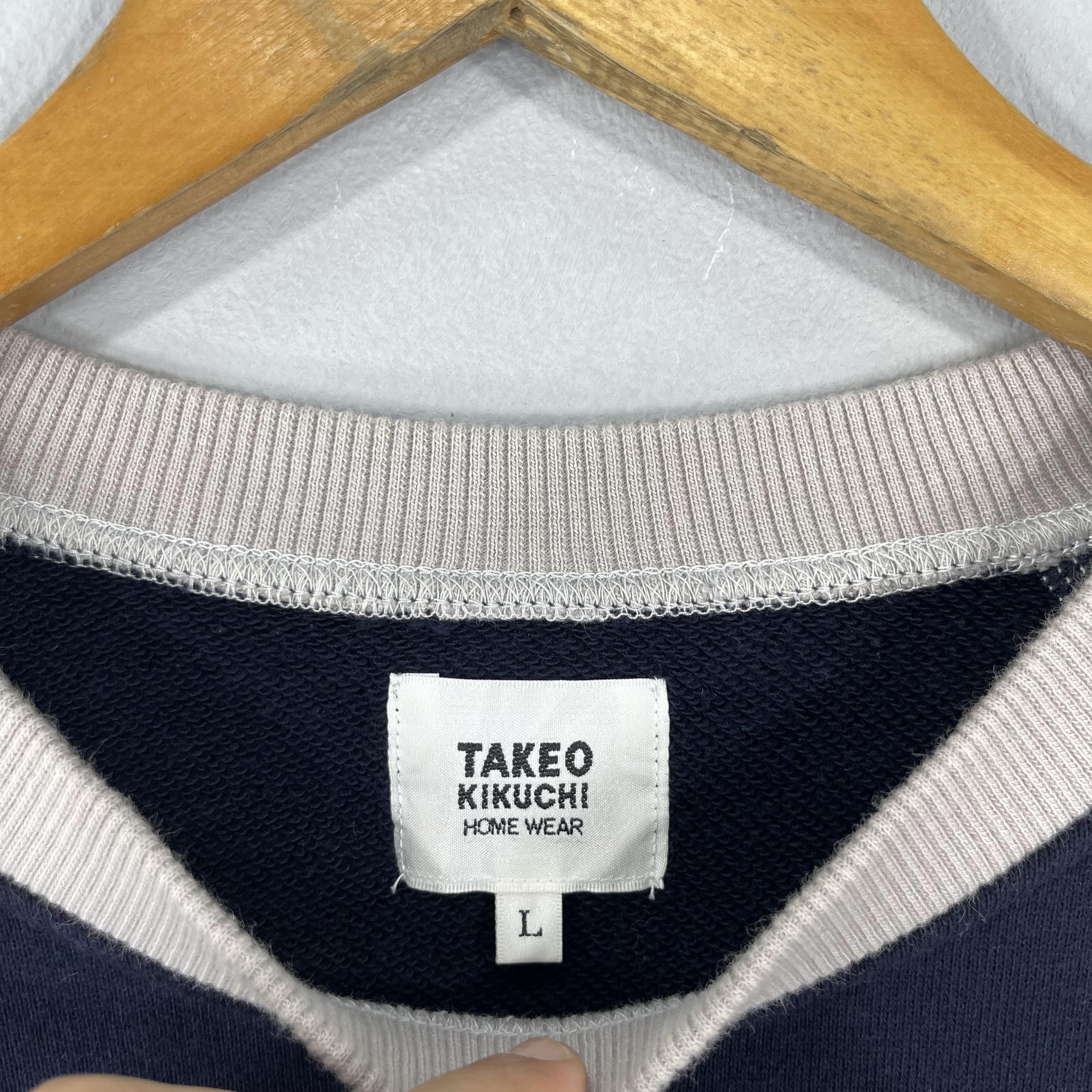 Japanese Brand Vintage TAKEO KIKUCHI Japan Crewneck Sweater Size US M / EU 48-50 / 2 - 4 Thumbnail