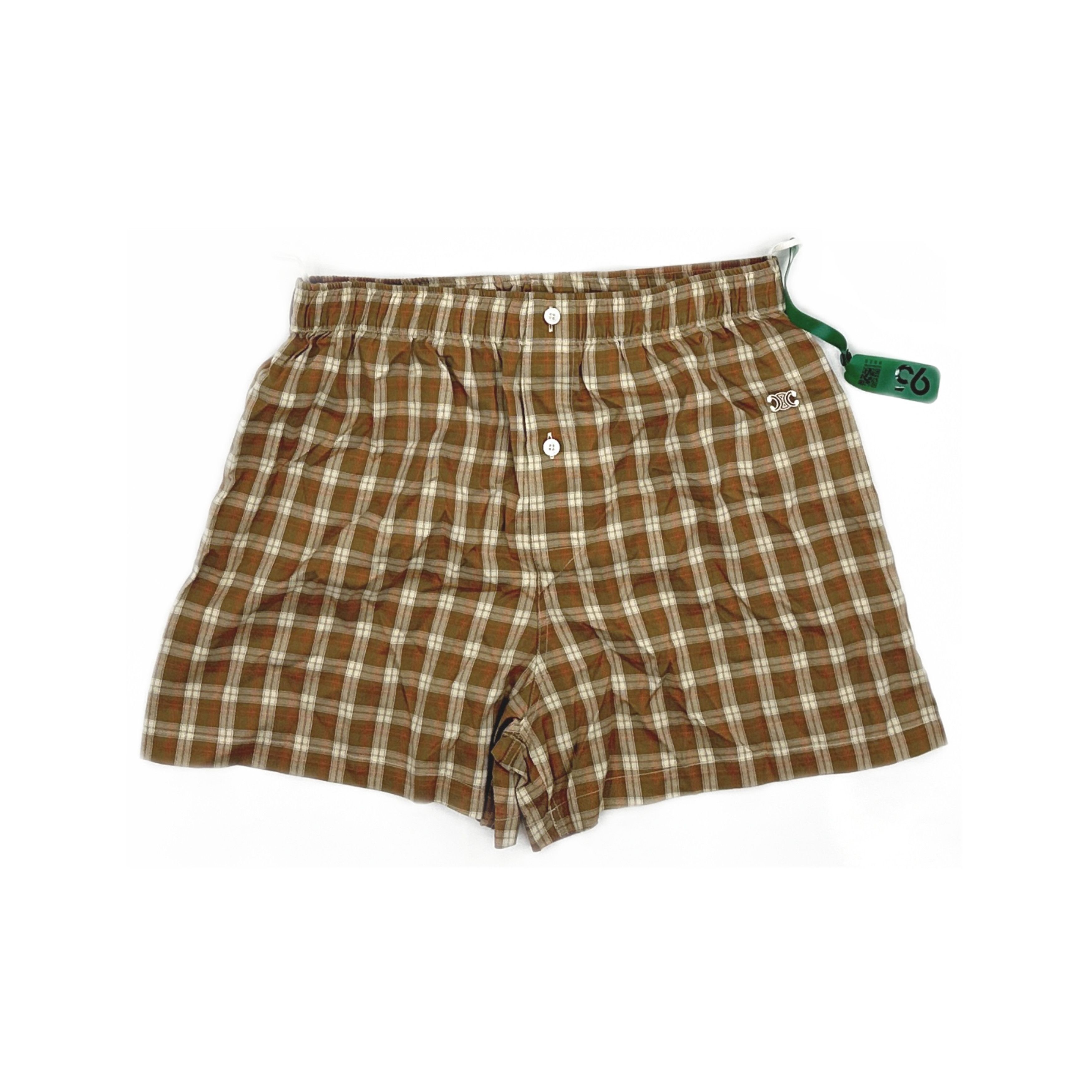 Celine Celine Plaid Silk Shorts Size 36 Size 26" / US 2 / IT 38 - 1 Thumbnail