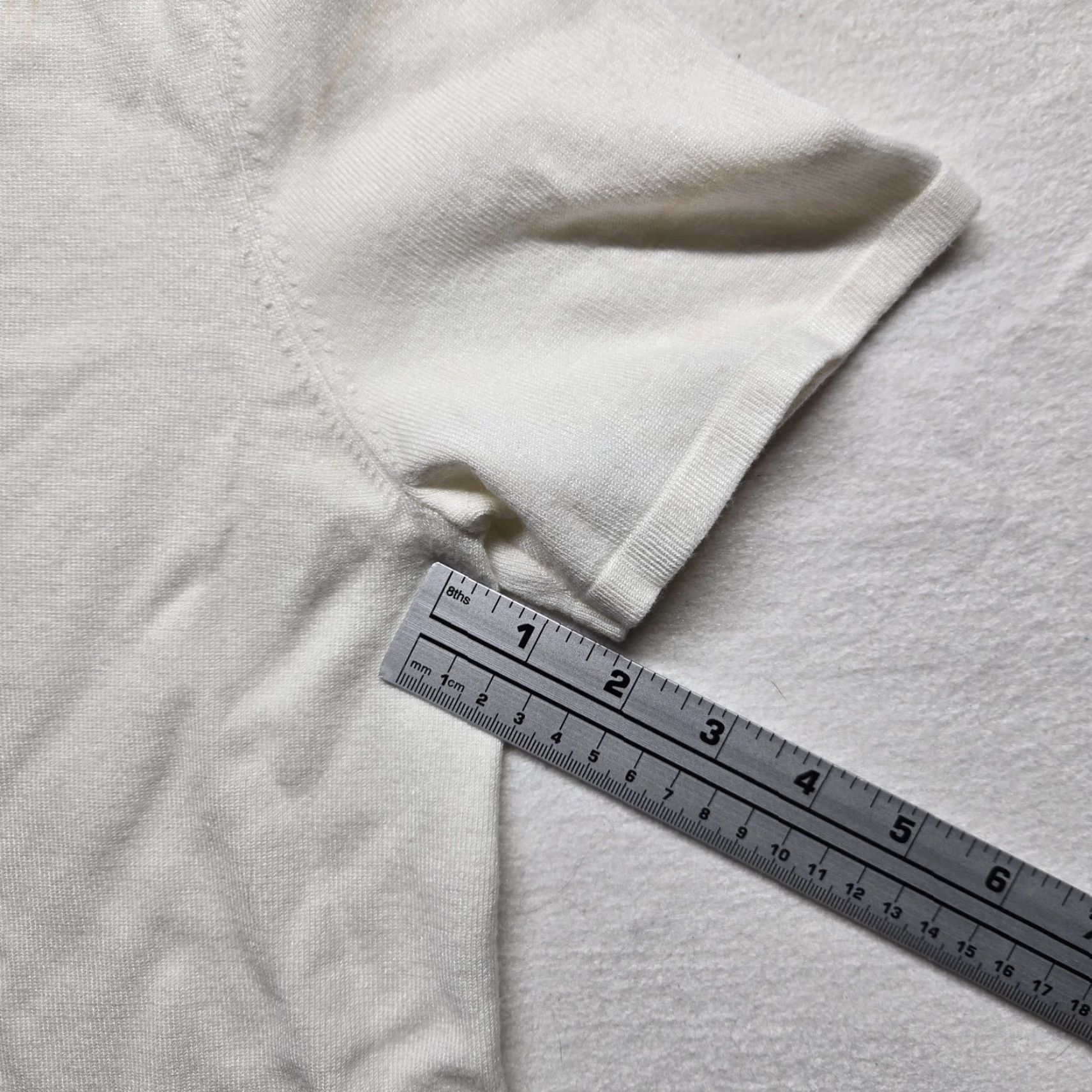 Vintage Alfred Dunner Floral Sweater Short Sleeve Adult Women's Small White Cotton Blend Classic Size S / US 4 / IT 40 - 5 Thumbnail