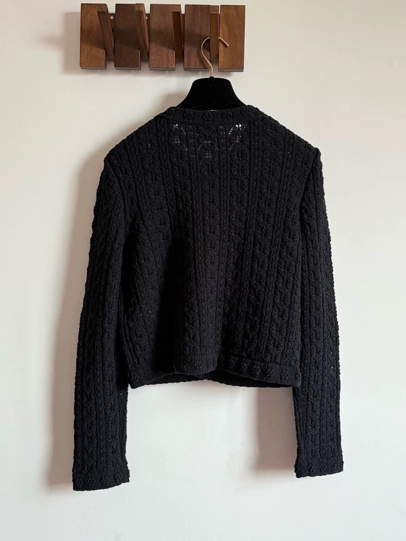 Chanel Chanel 24P new black stereoscopic Embossed flower knitted Size XS / US 0-2 / IT 36-38 - 7 Thumbnail