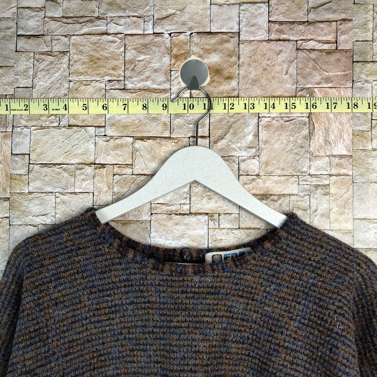 Homespun Knitwear × Japanese Brand × Vintage FDN Brown rainbow vintage Knitwear #A859 Size S / US 4 / IT 40 - 4 Thumbnail