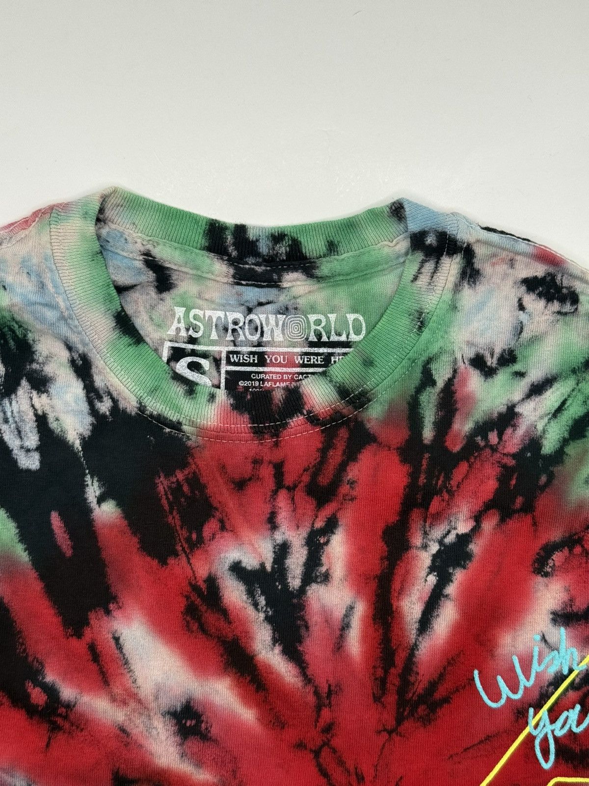 Travis Scott AstroWorld Blink of Eye Tie Dye Tee Size US S / EU 44-46 / 1 - 6 Thumbnail