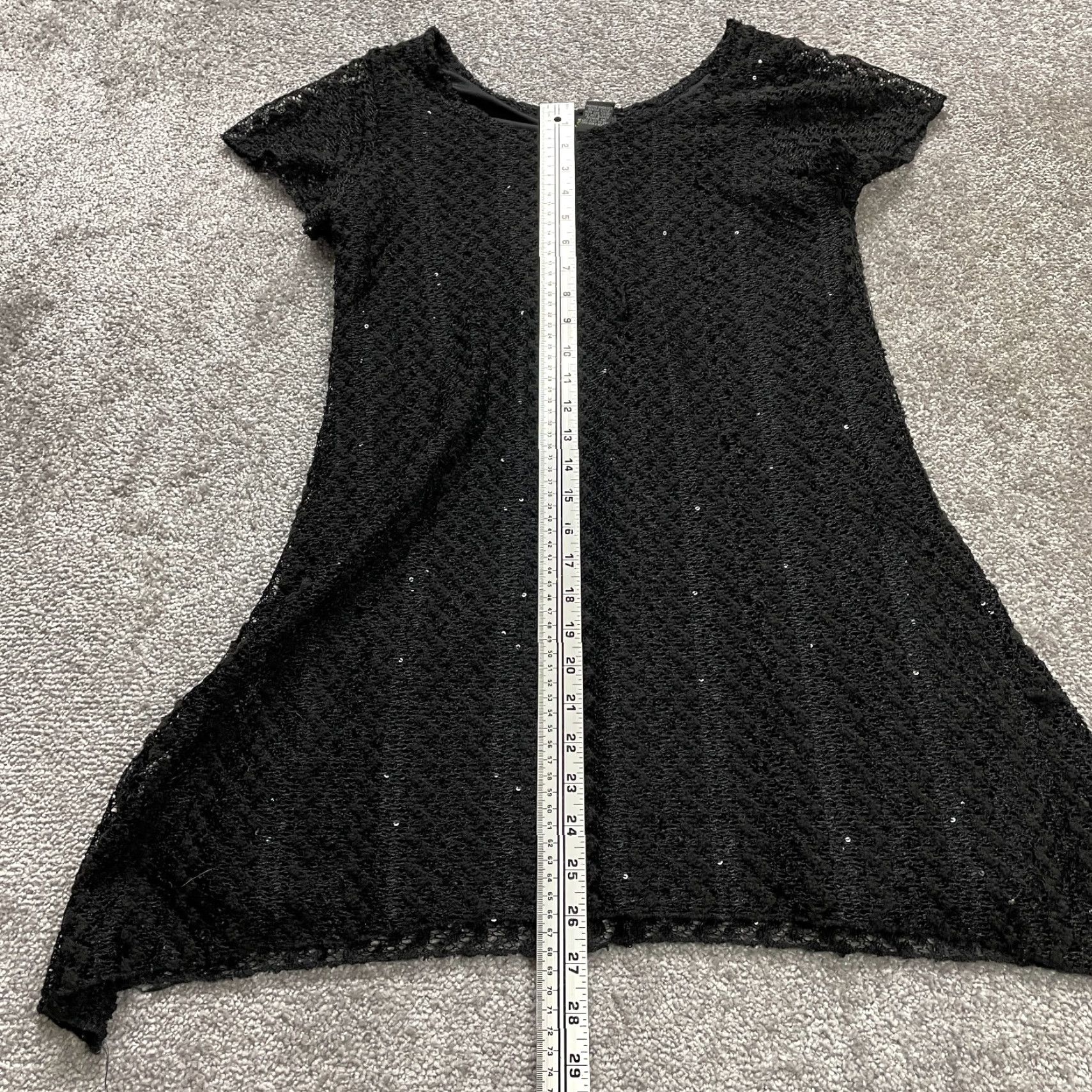 Ford Shannon Ford Blouse Shirt Tunic Womens Large Black Lace Sequin Short Sleeve All Seasons Casual Top - Regular Fit Size L / US 10 / IT 46 - 5 Thumbnail
