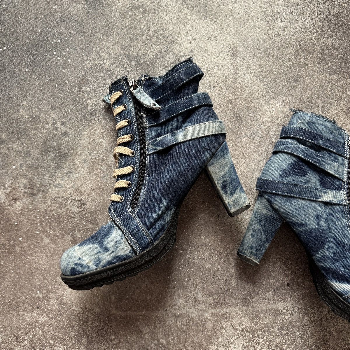 If Six Was Nine Gothicana by EMP Y2K Grunge Buckle Details Heels Boots Size US 9 / IT 39 - 6 Thumbnail