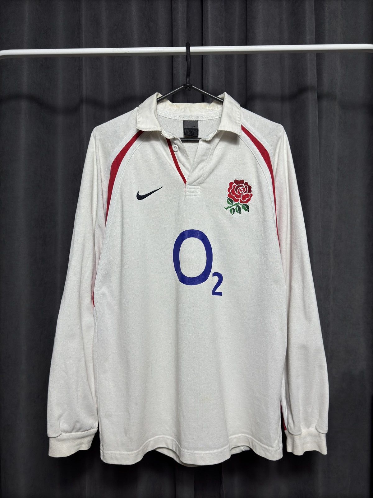 Nike × Vintage Vintage Nike England Rugby Shirt O2 Size US M / EU 48-50 / 2 - 1 Thumbnail