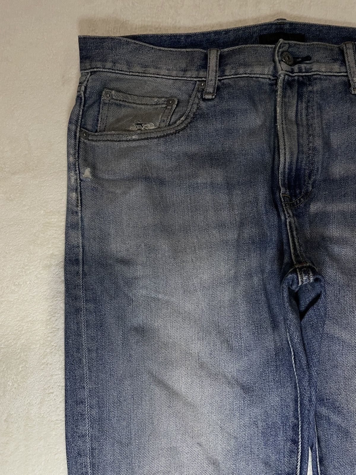 Uniqlo Vintage Japanese Brand Distress Mudwash Denim Jeans Size US 36 / EU 52 - 5 Thumbnail