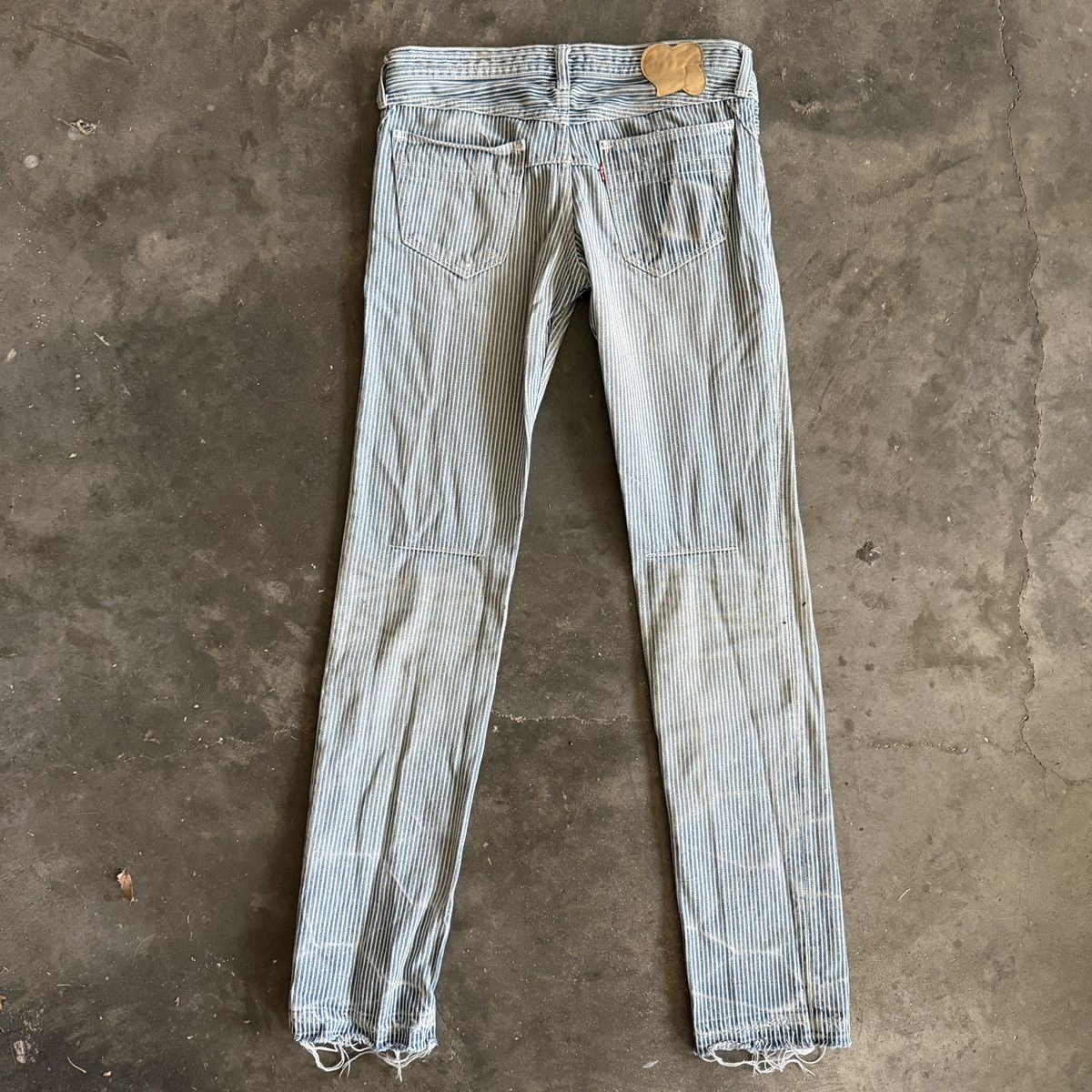 Number (N)ine Number (N)ine SS08 Mudwash Hickory Striped Denim Size US 30 / EU 46 - 1 Thumbnail