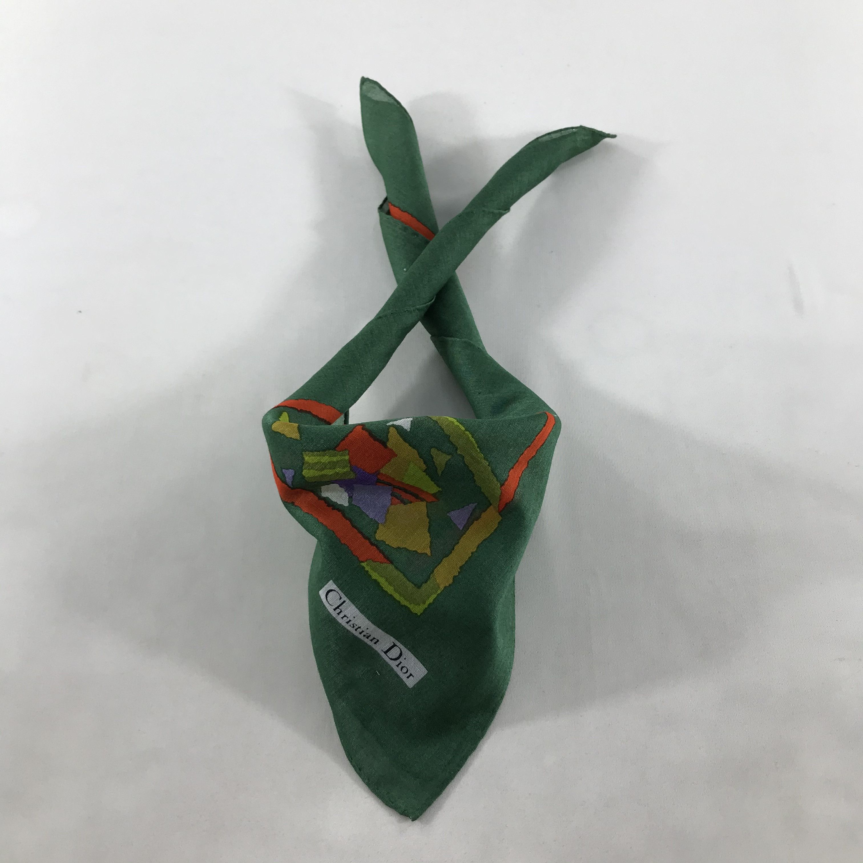 Christian Dior Monsieur Christian Dior Handkerchief Neckerchief Bandana H22 Size ONE SIZE - 2 Thumbnail