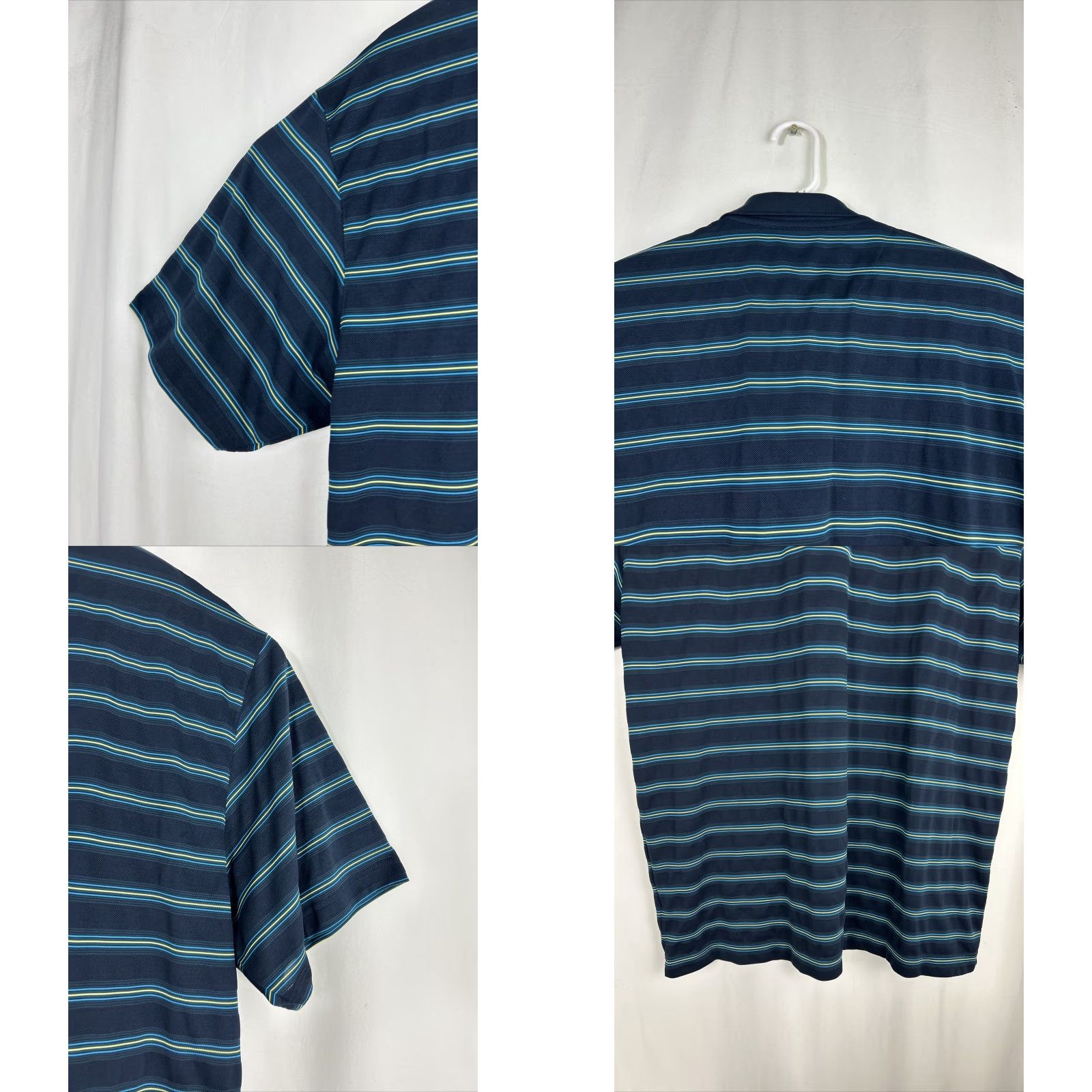 Nike Nike Golf Polo Shirt Mens XXL Blue Stripes Short Sleeve 231591-414 Polo Golf Shirt Mens XXL Blue Stripes Short Sleeve 231591-414 Size US XXL / EU 58 / 5 - 9 Thumbnail