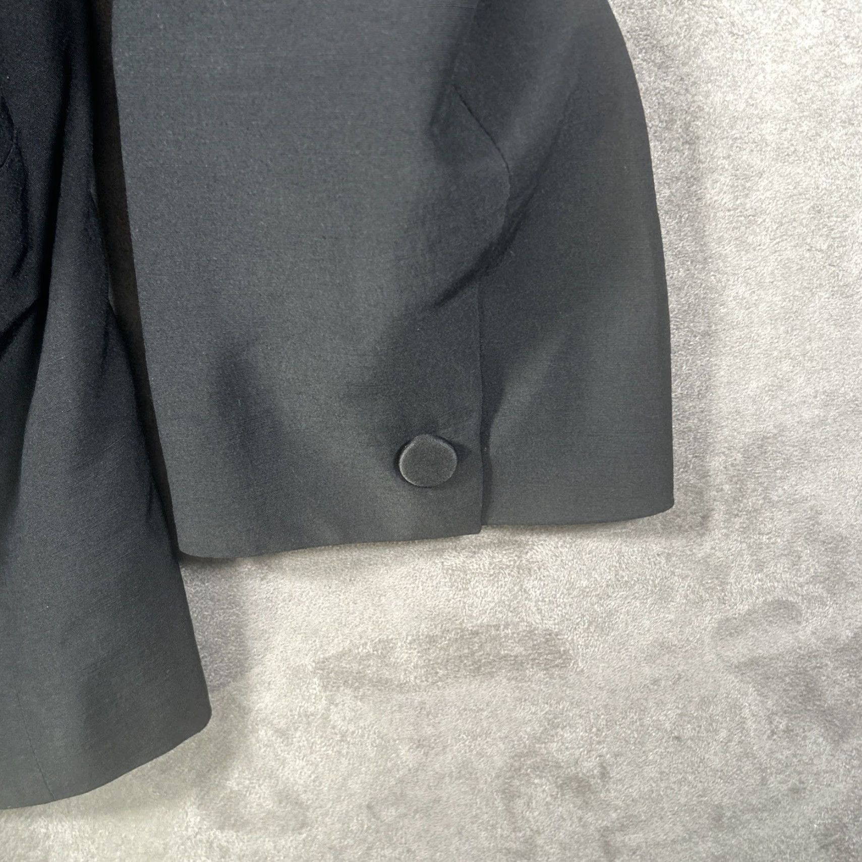Versace Versace Blazer Jacket Black Mens 40R Wool Silk 4 Button Cuff One-Button Front 3-Button Front Versace Classic Blazer Size 40R - 3 Thumbnail