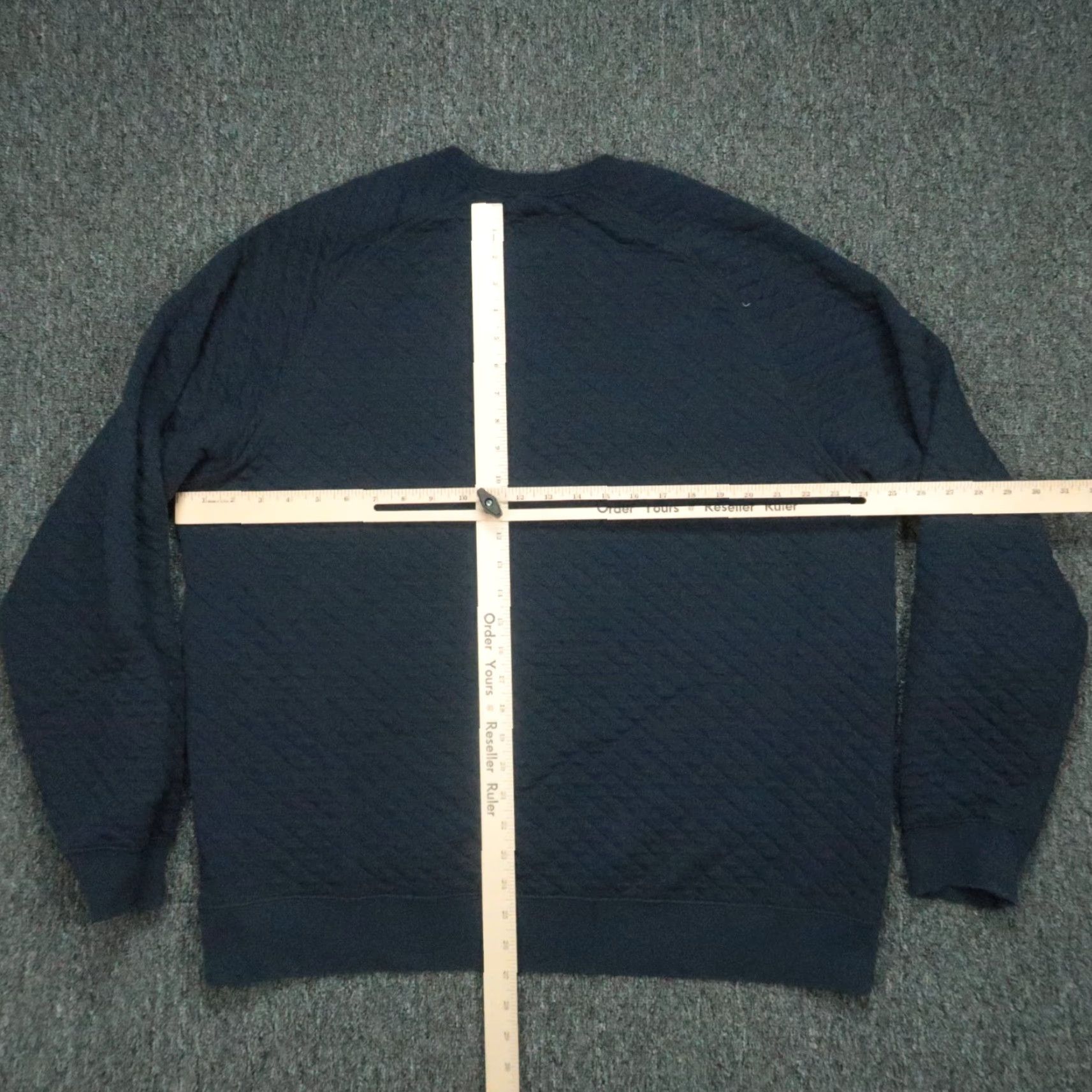 Vintage LL Bean Mens XL Blue Quilted Sweatshirt Pullover Crew Extra Large Size US XL / EU 56 / 4 - 4 Thumbnail