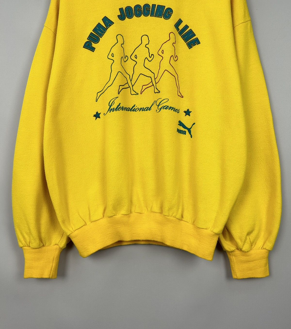 Puma × Vintage Vintage PUMA Jogging Life International Games Sweatshirt XL Size US XL / EU 56 / 4 - 5 Thumbnail