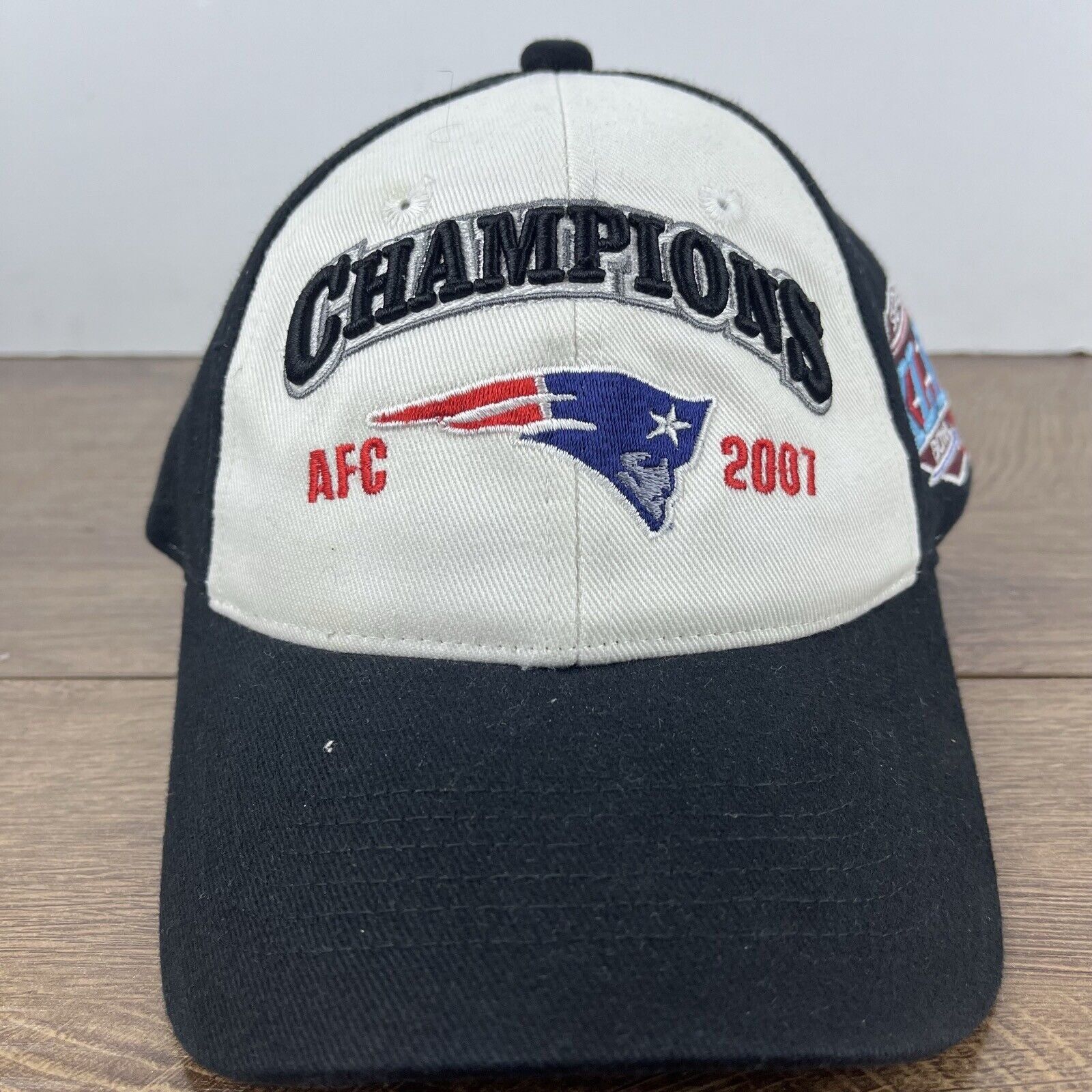 Other New England Patriots Hat 2007 AFC Champions White Hat Adjust Size ONE SIZE - 4 Thumbnail