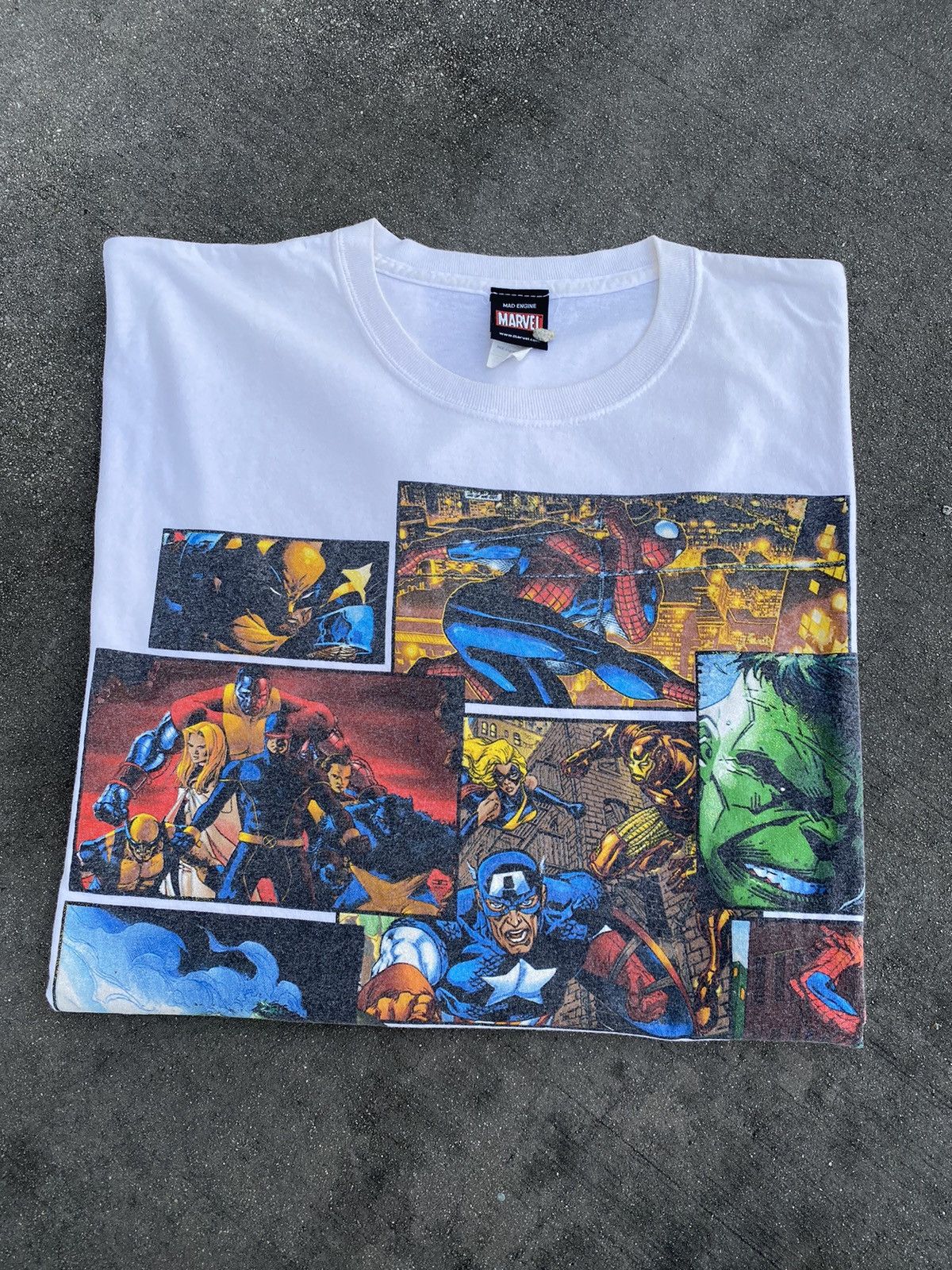 Marvel Comics × Vintage Vintage Rare Marvel Spiderman Wolverine X-Men Avengers Size US L / EU 52-54 / 3 - 10 Thumbnail