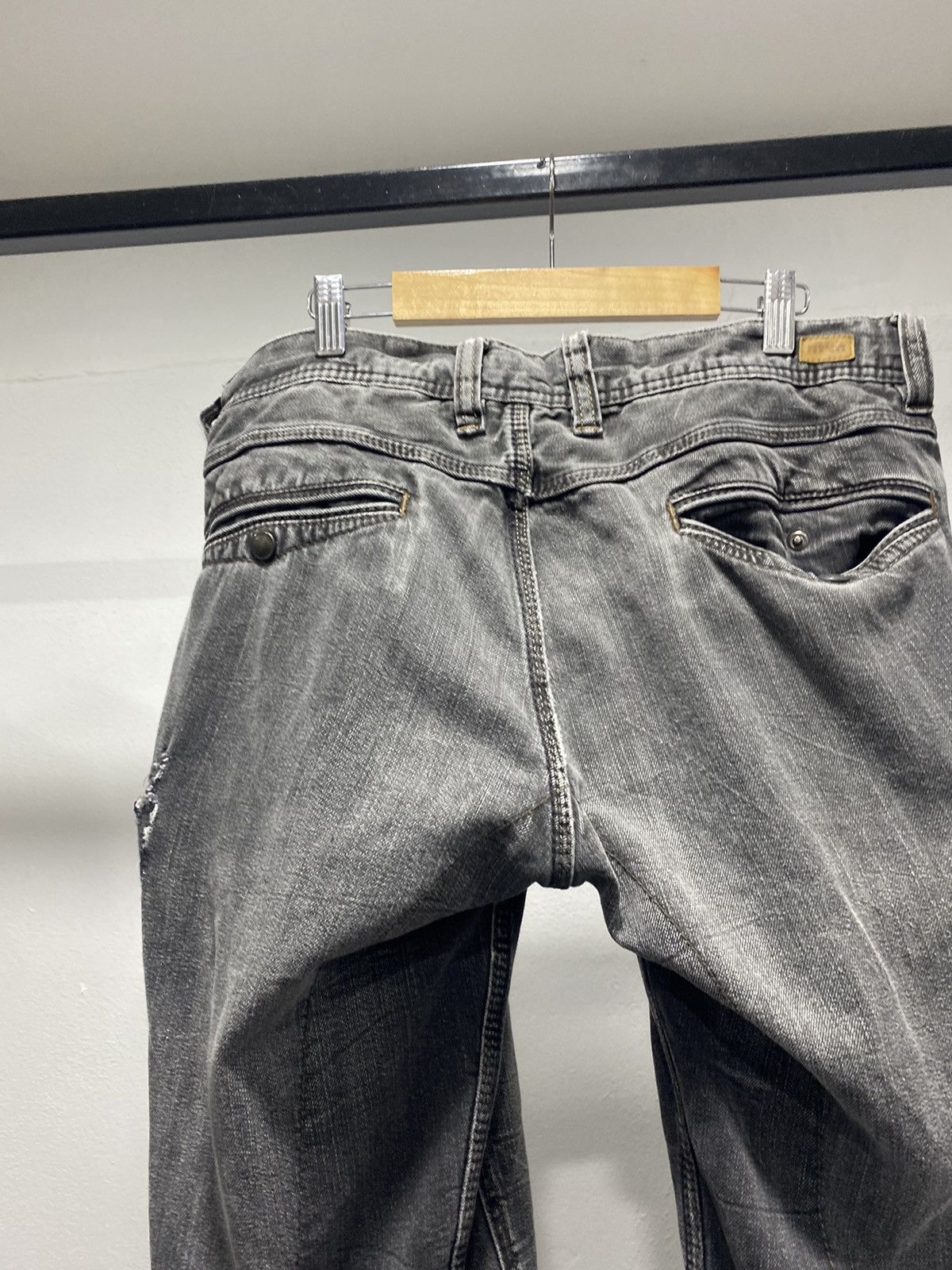 Hysteric Glamour Nicole Washed Black Cargo Denim Pants Lgb Punk Size US 34 / EU 50 - 17 Thumbnail