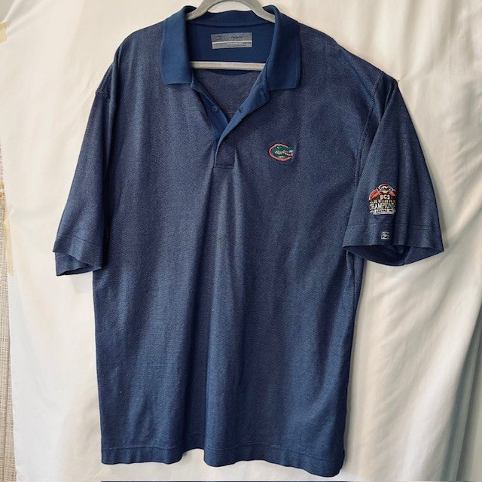 Cutter & Buck Cutter & Buck CB DryTec, Blue XXL Polo Florida Gators Champs Size US XXL / EU 58 / 5 - 15 Thumbnail