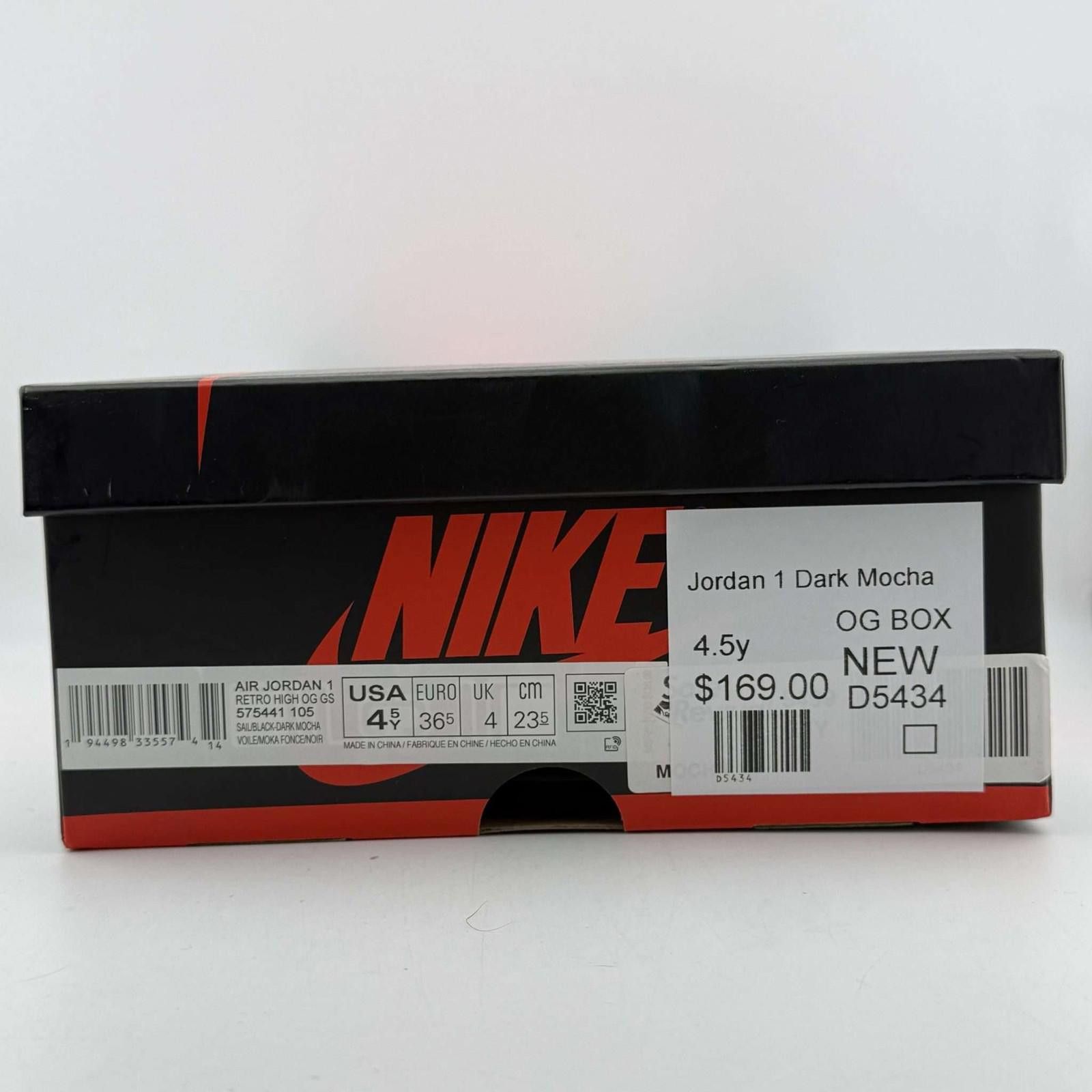 Nike Nike Air Jordan 1 Retro High OG Mocha 4.5Y Size US 5 / EU 37 - 7 Thumbnail