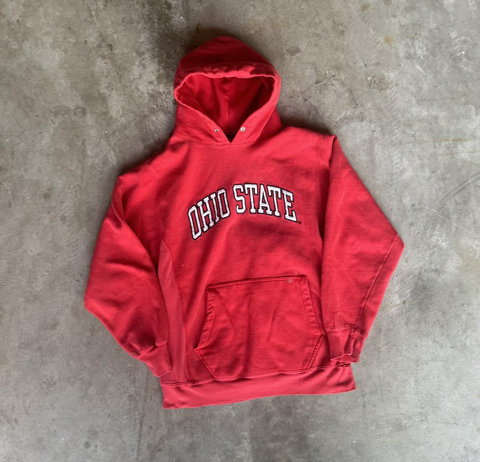 Steve And Barrys Vintage90s Ohio State Light Thrashed Hoodie Paint Splatter S Size US S / EU 44-46 / 1 - 1 Thumbnail