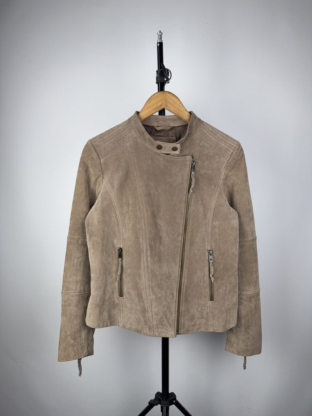 Leather Vintage 90s Moto Punk Leather Jacket Biker Rick Owens Style Size M / US 6-8 / IT 42-44 - 1 Thumbnail