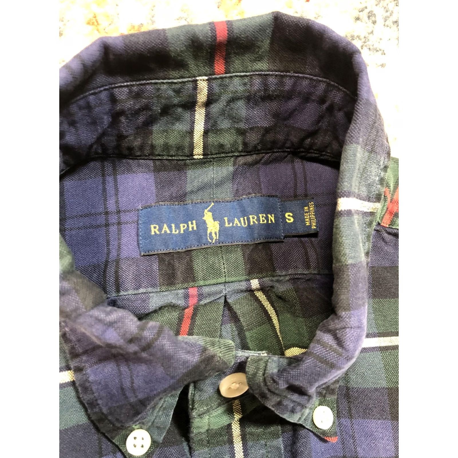Ralph Lauren Ralph Lauren Shirt Mens Small Blue Green Plaid Button-Down Long Sleeve Classic Trinidad Size US S / EU 44-46 / 1 - 7 Thumbnail