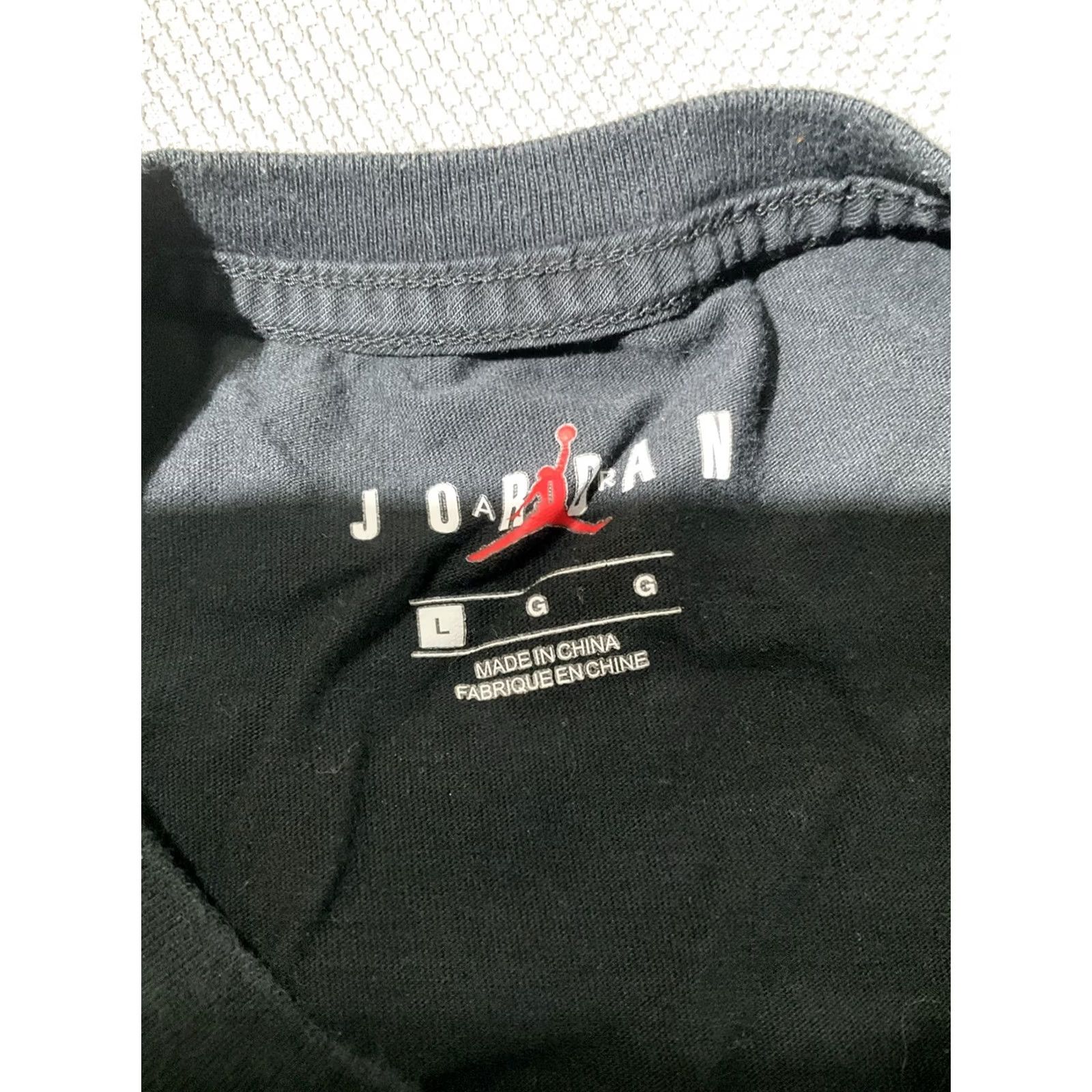 Jordan Brand Nike Air Jordan Shirt Mens Large Black Jumpman Logo Casual Swoosh Graphic Tee Size US L / EU 52-54 / 3 - 7 Thumbnail
