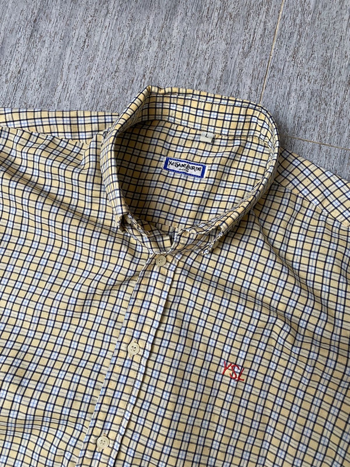 Yves Saint Laurent Shirt Yves Saint Laurent vintage luxury 70s 80s Size US L / EU 52-54 / 3 - 3 Thumbnail
