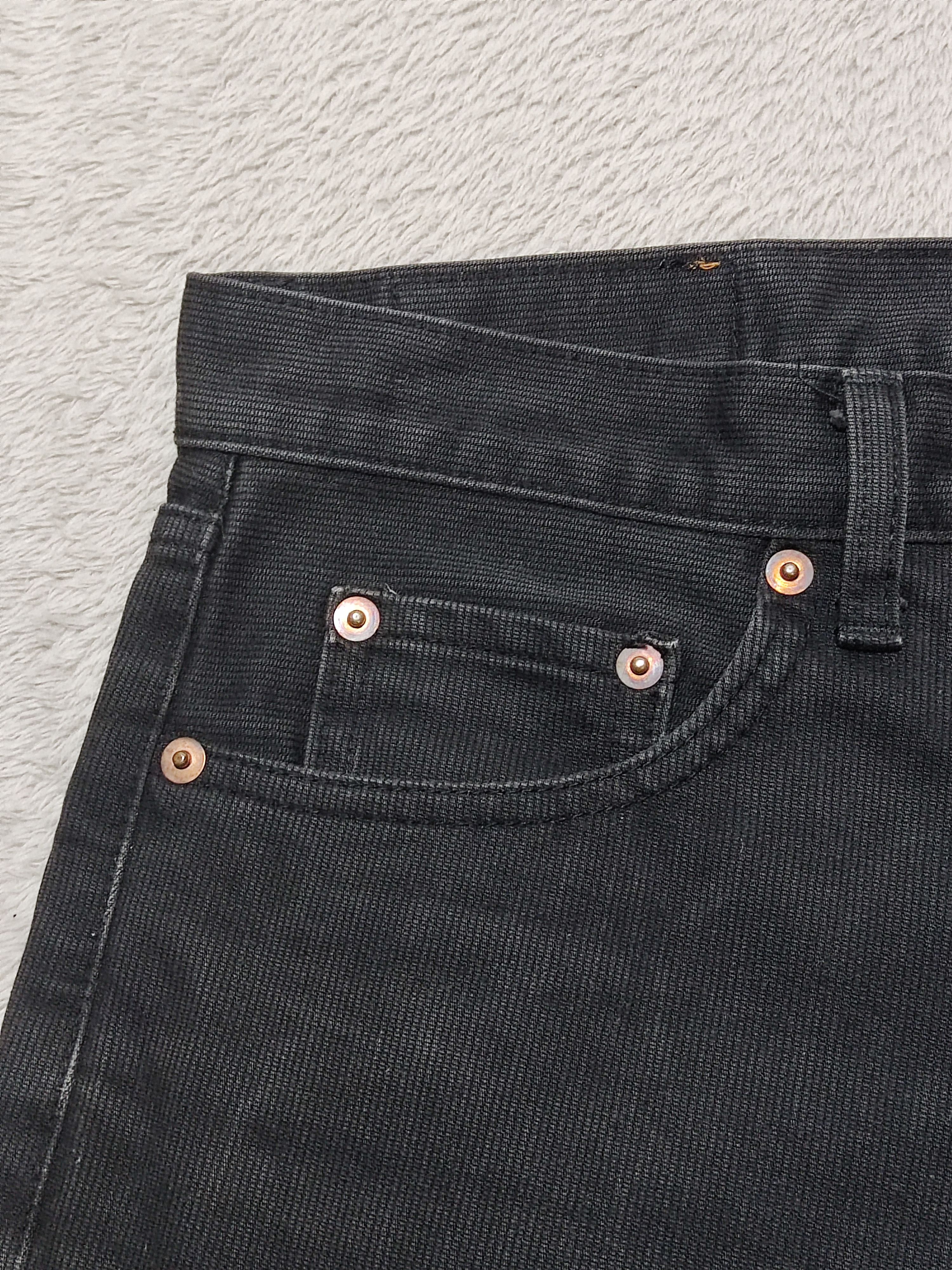 Beams Plus × Levi's BEAMS Pique Knit Faded Black Denim Trousers White Tab Size US 29 - 4 Thumbnail