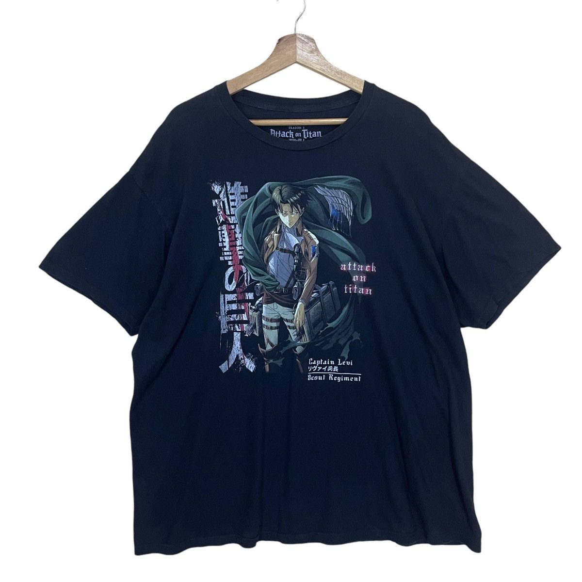 Anime Attack On Titan Big Logo Tee Size US XL / EU 56 / 4 - 1 Thumbnail
