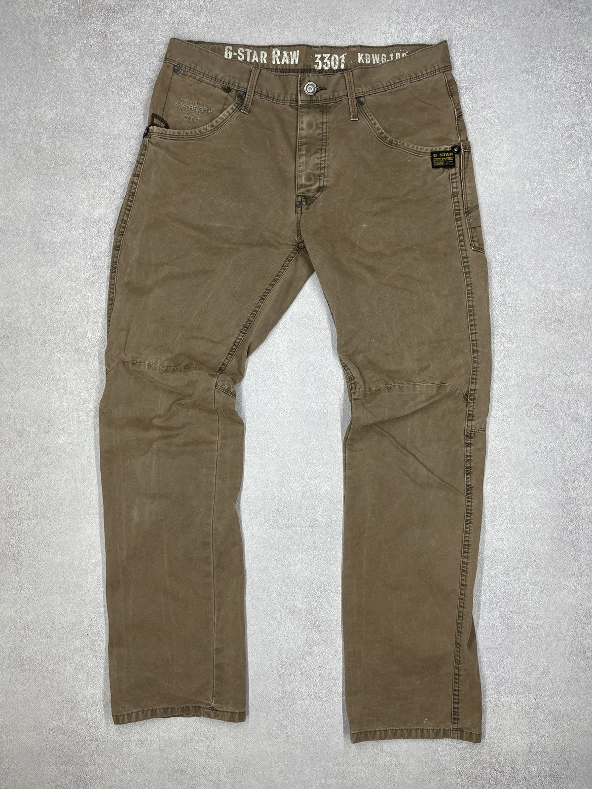 G-Star Vintage G Star Raw 3301 KBWG 100 Denim Pants Big Logo Y2K Size US 32 / EU 48 - 6 Thumbnail